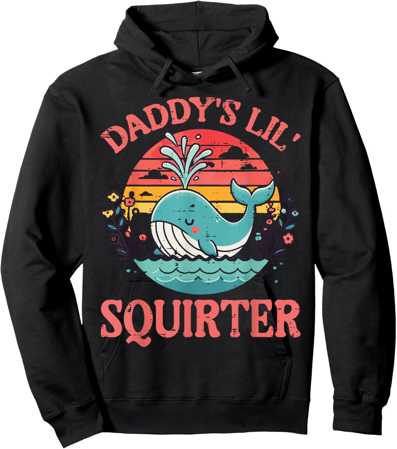 Daddys Little Whale Funny Inappropriate Adult Humor Women Hoodie - Hoodie | Black