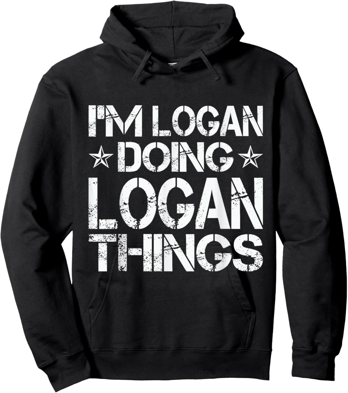 I´m Logan Doing Logan Things Logan Forename First Given Name Hoodie - Hoodie | Black