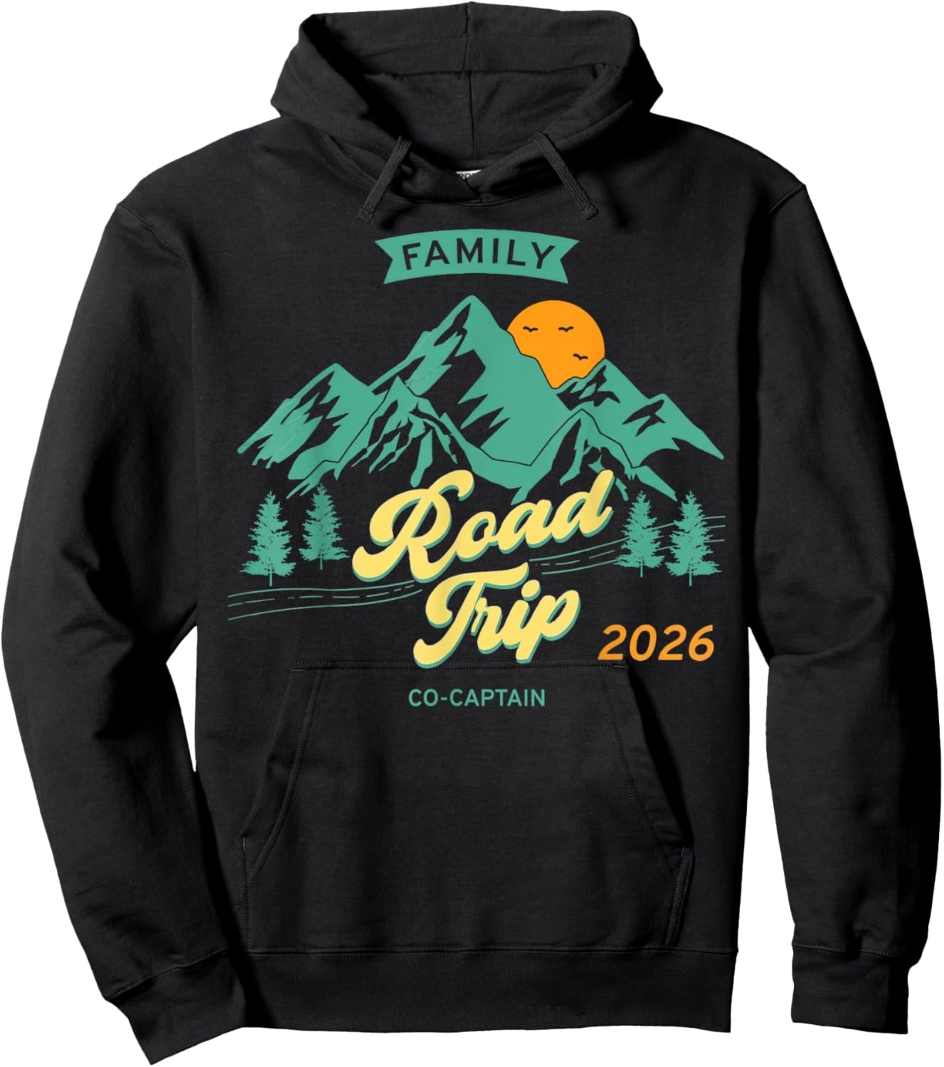 Voyage en Famille Amusant 2026 – Co-Capitaine Hoodie - Hoodie | Black