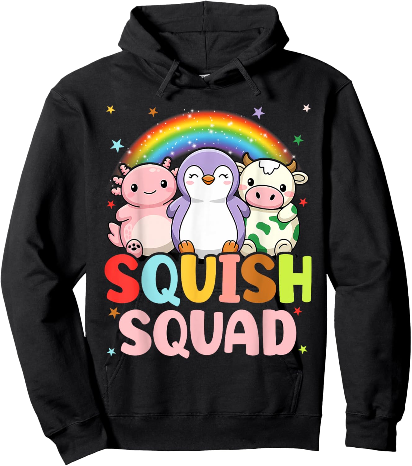 Squish Squad Mallow Lover Cute Birthday Hoodie - Hoodie | Black