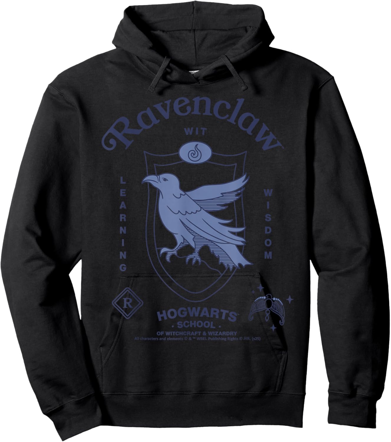 Ravenclaw Wit Wisdom Learning Hogwarts Harry Potter New Hoodie - Hoodie | Black