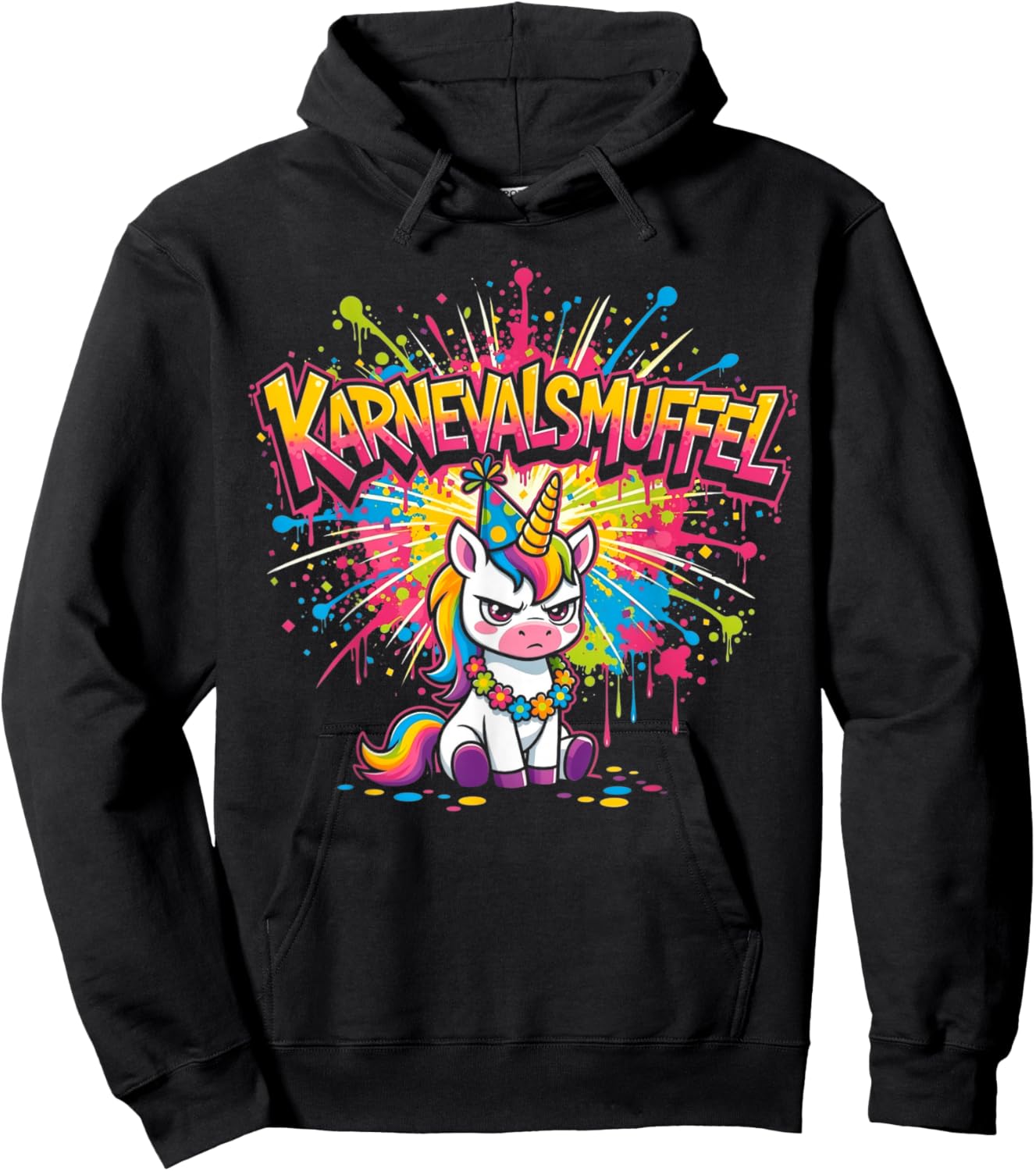 Carnival Costume Replacement Partner Funny Muffle Anti Against Cool Hoodie - Hoodie | Black