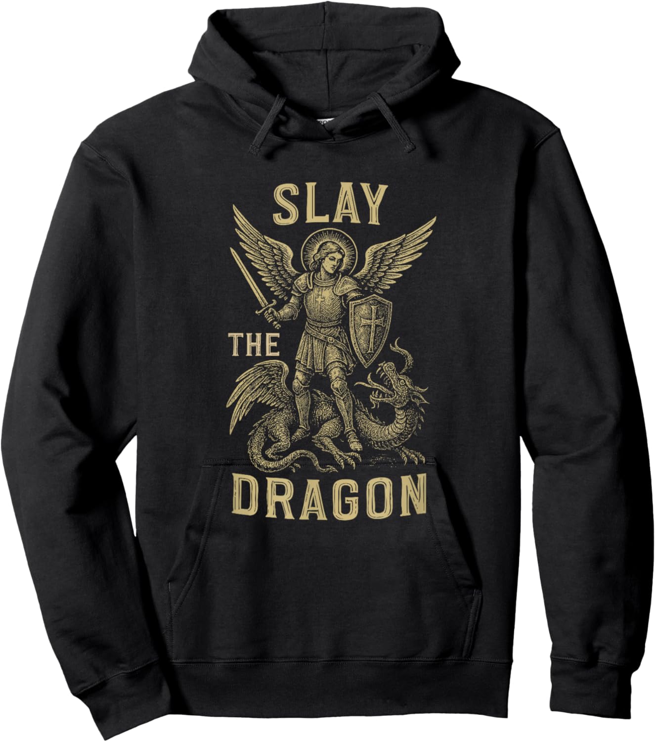 St. Michael The Archangel Catholic Graphic Hoodie - Hoodie | Black