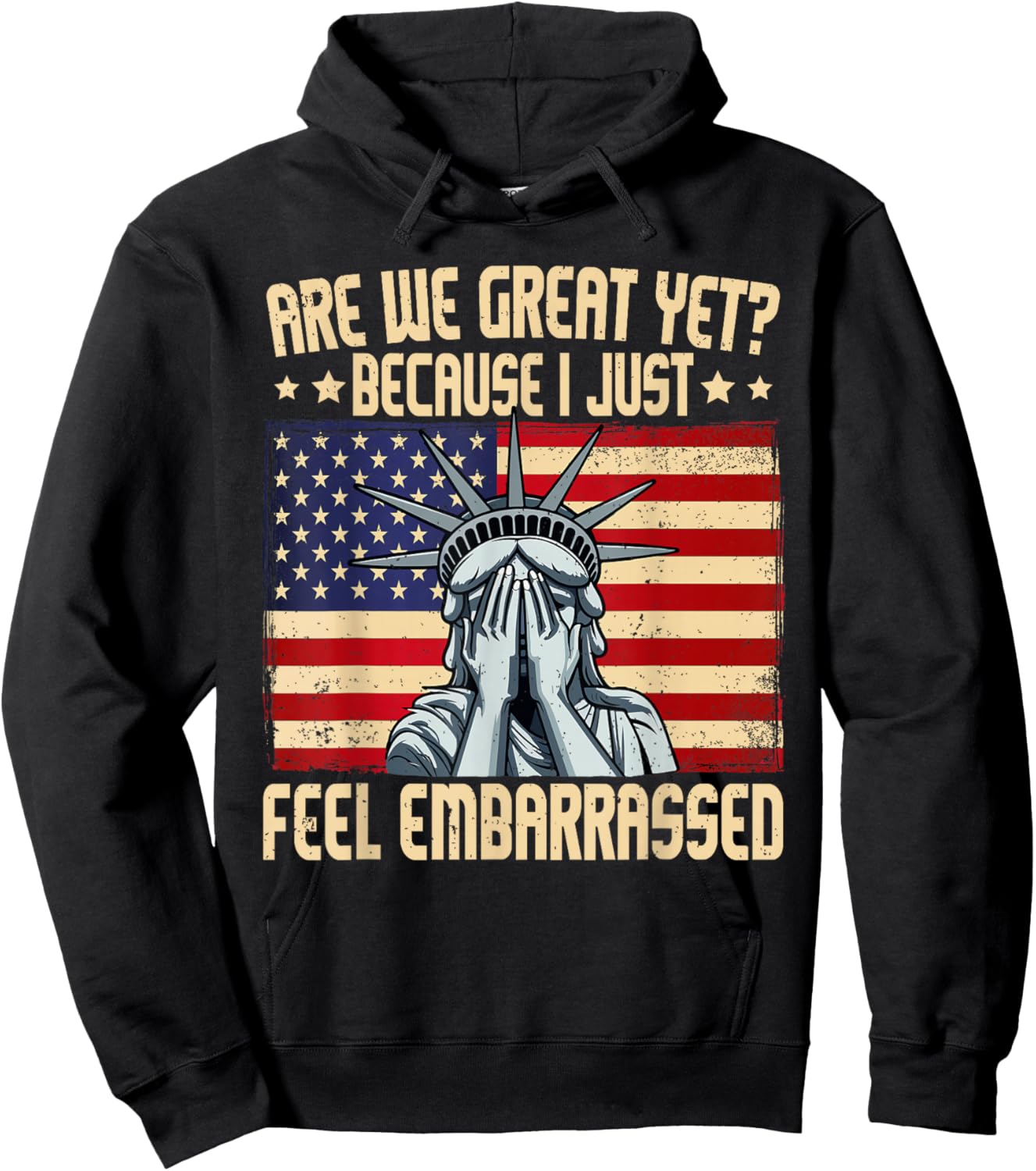 are We Great Yet Cause I Just Feel Embarrassed Hoodie - Hoodie | Black