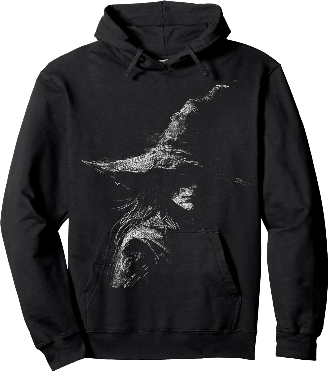 Witch Costume Halloween Spooky Art Witch Hoodie - Hoodie | Black