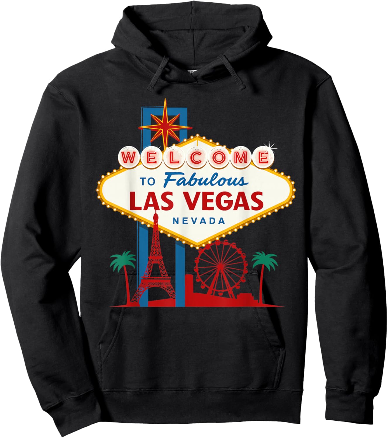 New I Love LAS VEGAS Shirts Women Holidays in Vegas Hoodie - Hoodie | Black