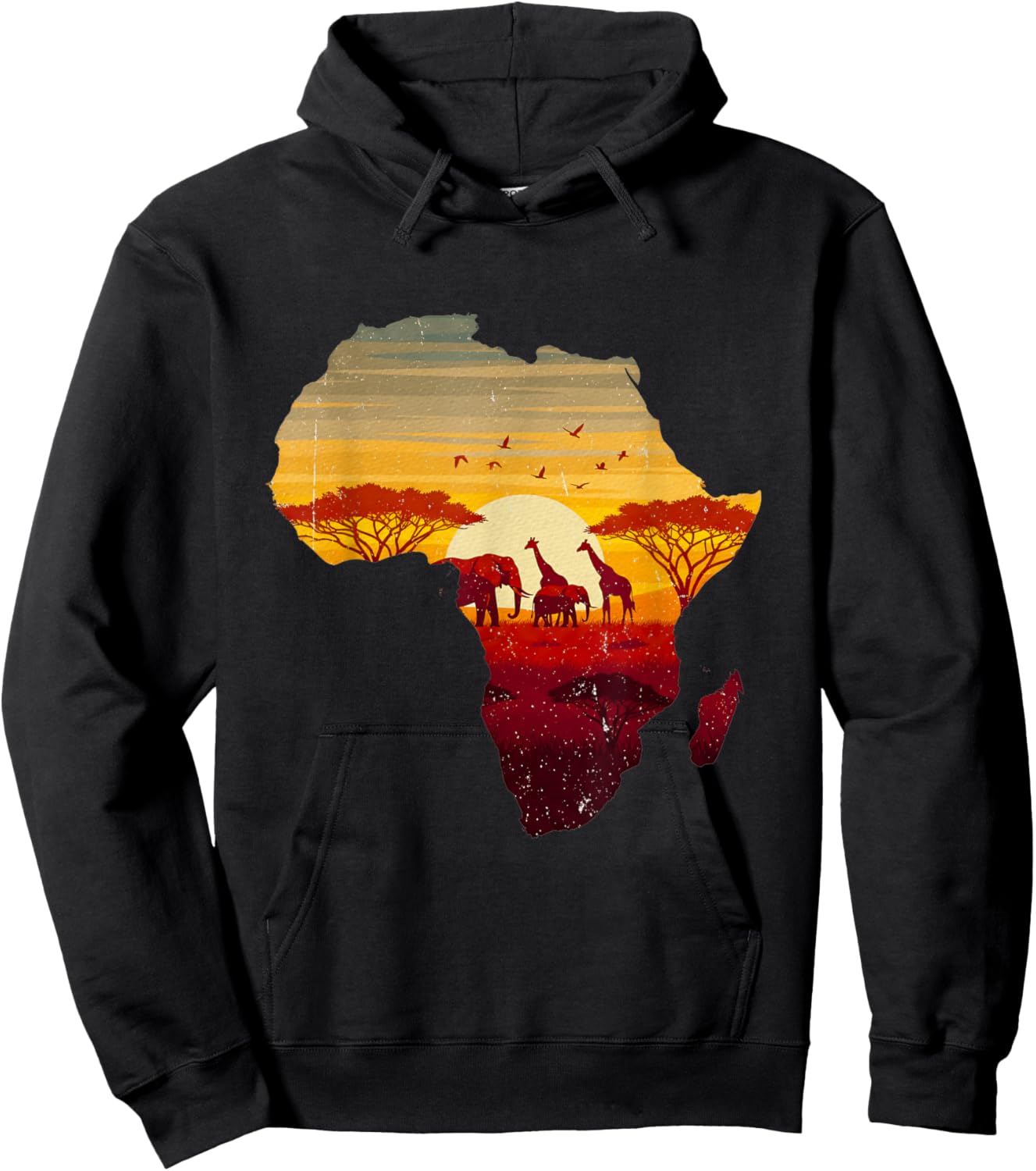 Safari Idea Animal Lover Africa Elephant Africa Lover Hoodie - Hoodie | Black