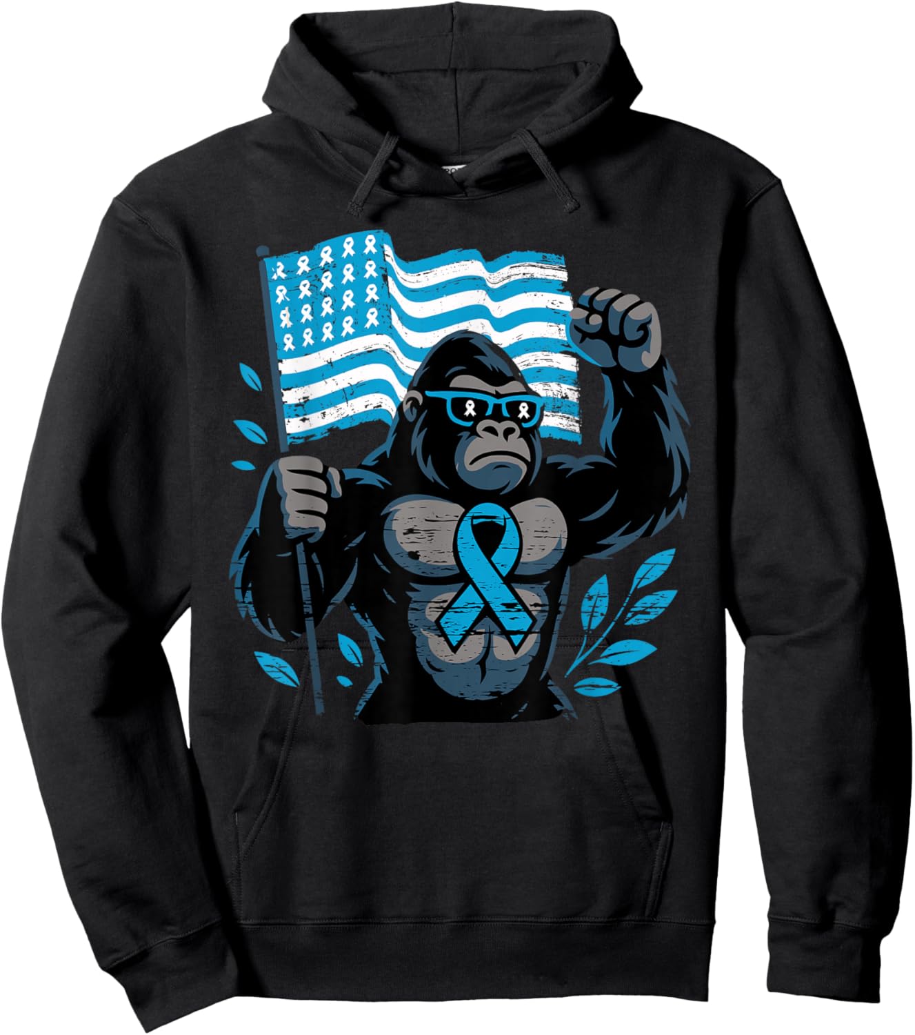 Bigfoot Survivor Prostate Cancer Awareness Warrior Hoodie - Hoodie | Black