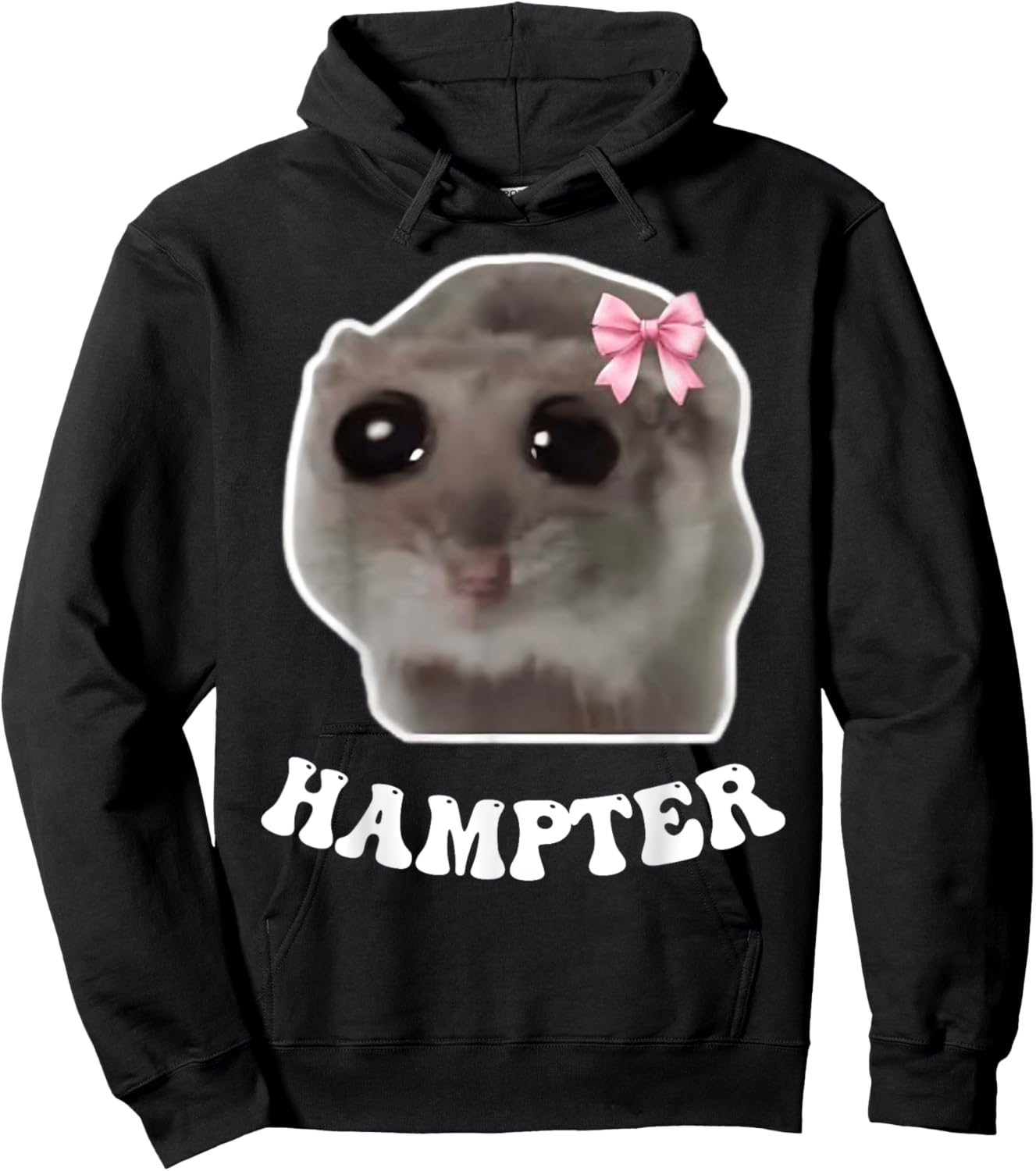 Hampter Sad Hamster Meme Hamster Lover Oddly Specific Memes Hoodie - Hoodie | Black