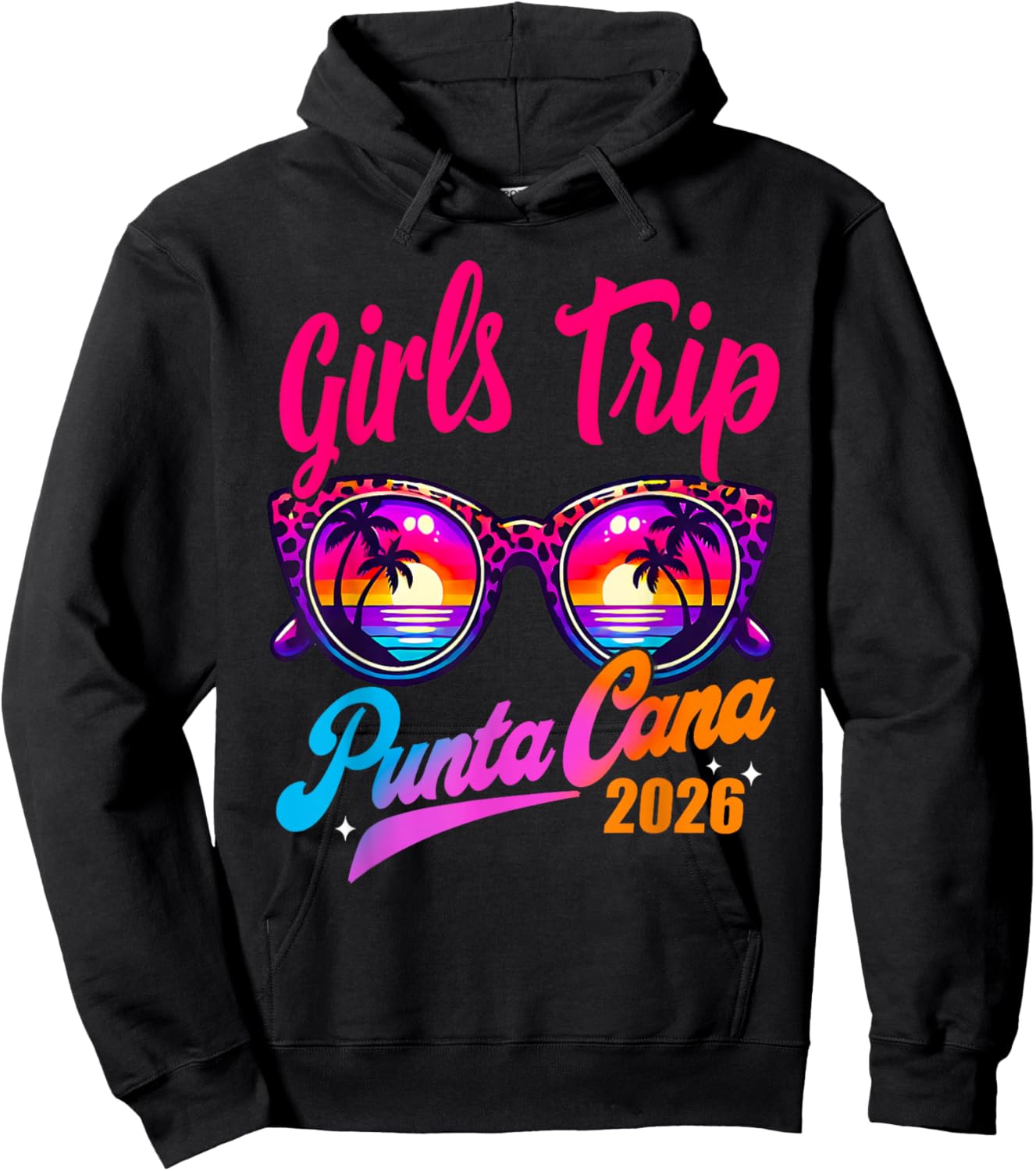Girls Trip Punta Cana 2026 Matching Summer Vacation Women Hoodie - Hoodie | Black