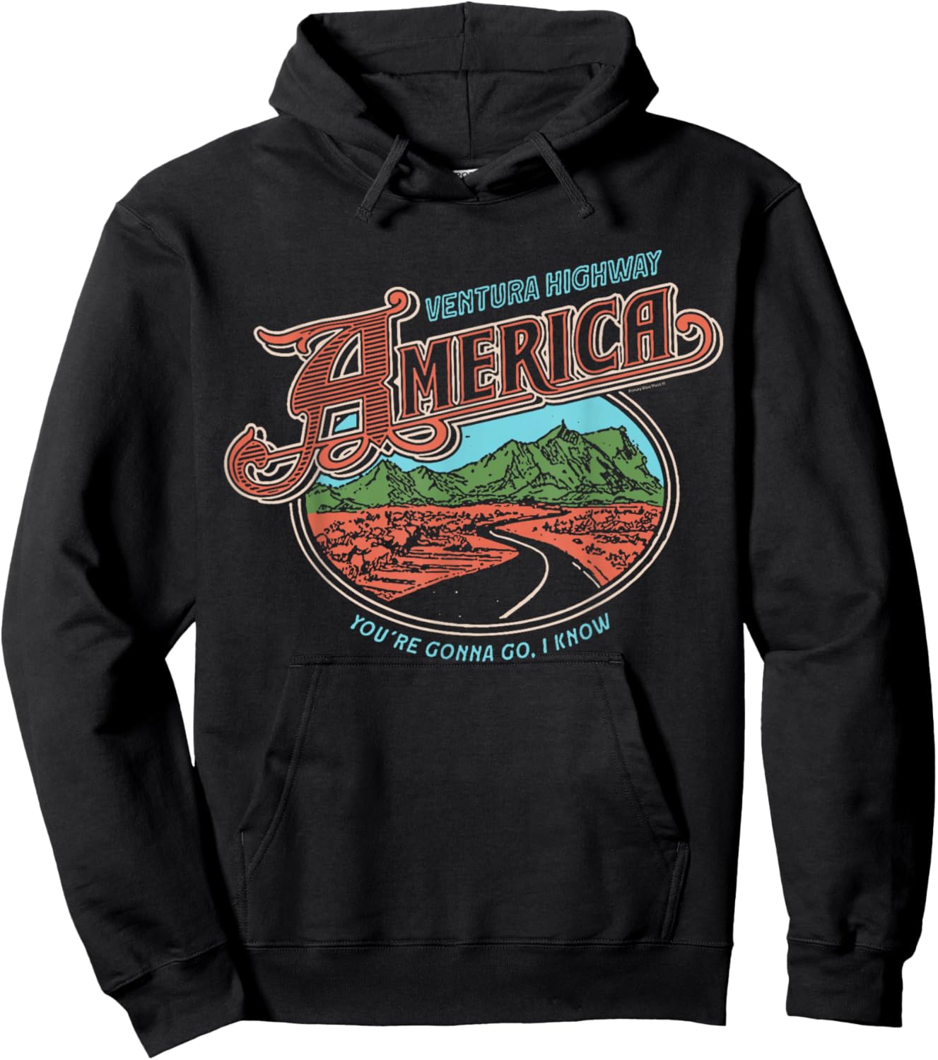 Official America the Band Ventura Highway Hoodie - Hoodie | Black