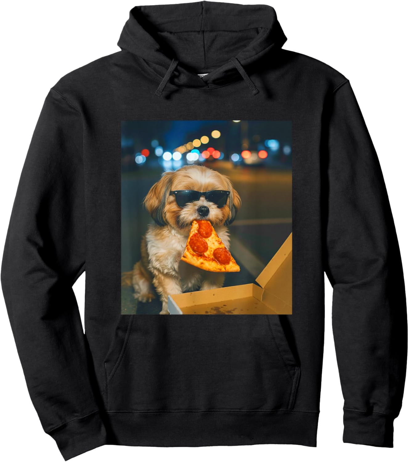 T-Shirt Hoodie - Hoodie | Black