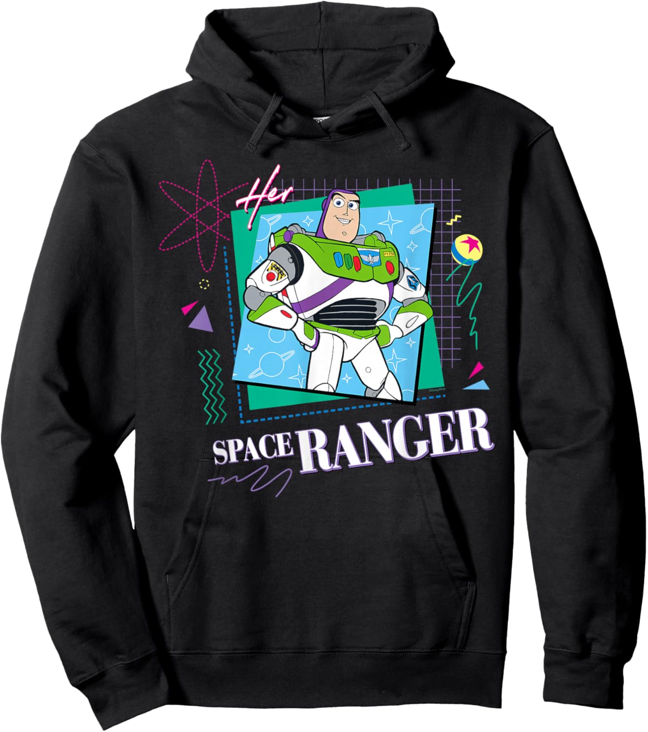 Disney & Pixar’s Toy Story Couples Matching Her Space Ranger Hoodie - Hoodie | Black