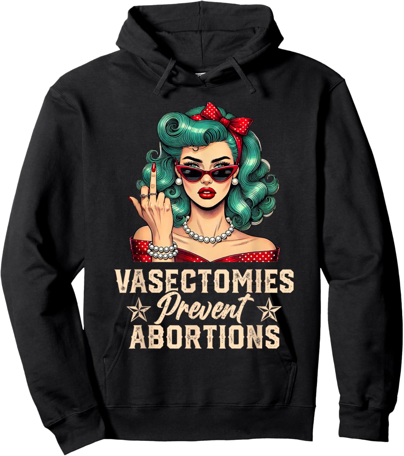 Vasectomies Prevent Abortions Vasectomy Funny Women Hoodie - Hoodie | Black