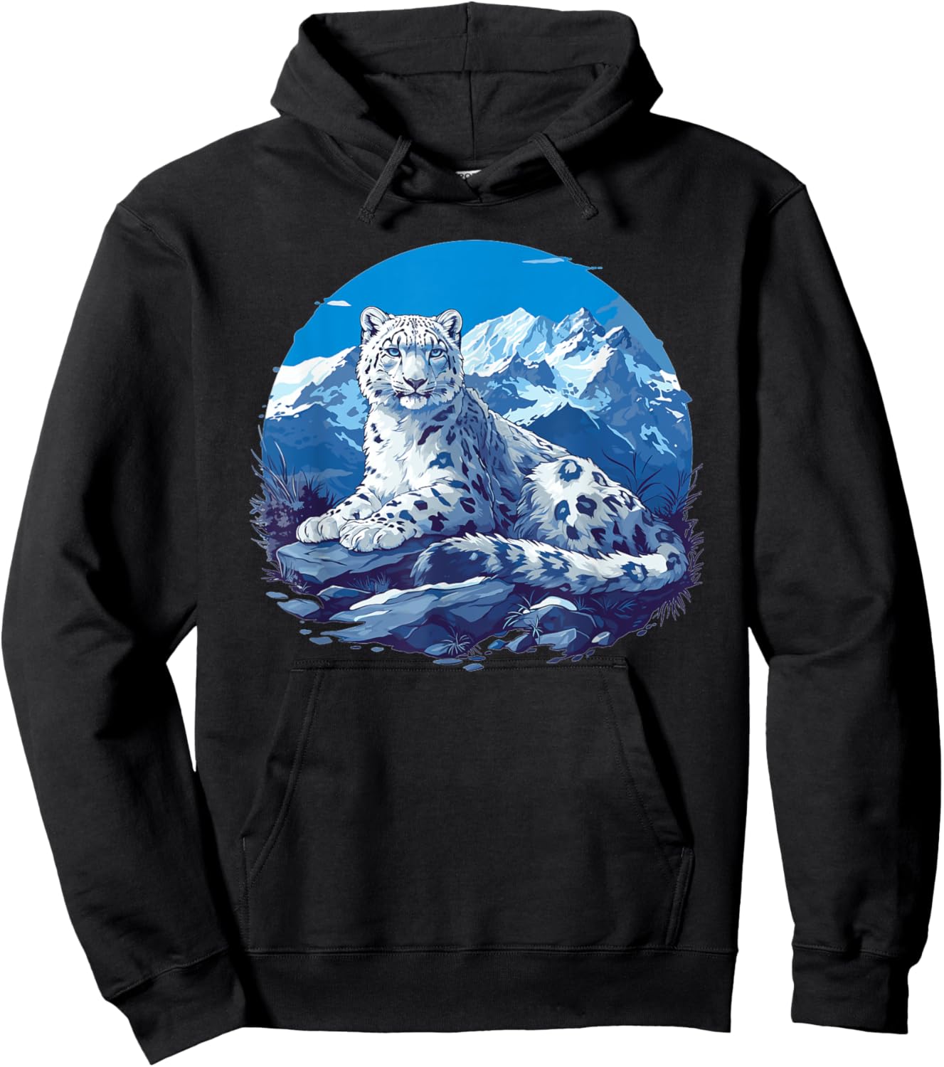 Snow Leopards Lovers Snow Leopard Hoodie - Hoodie | Black