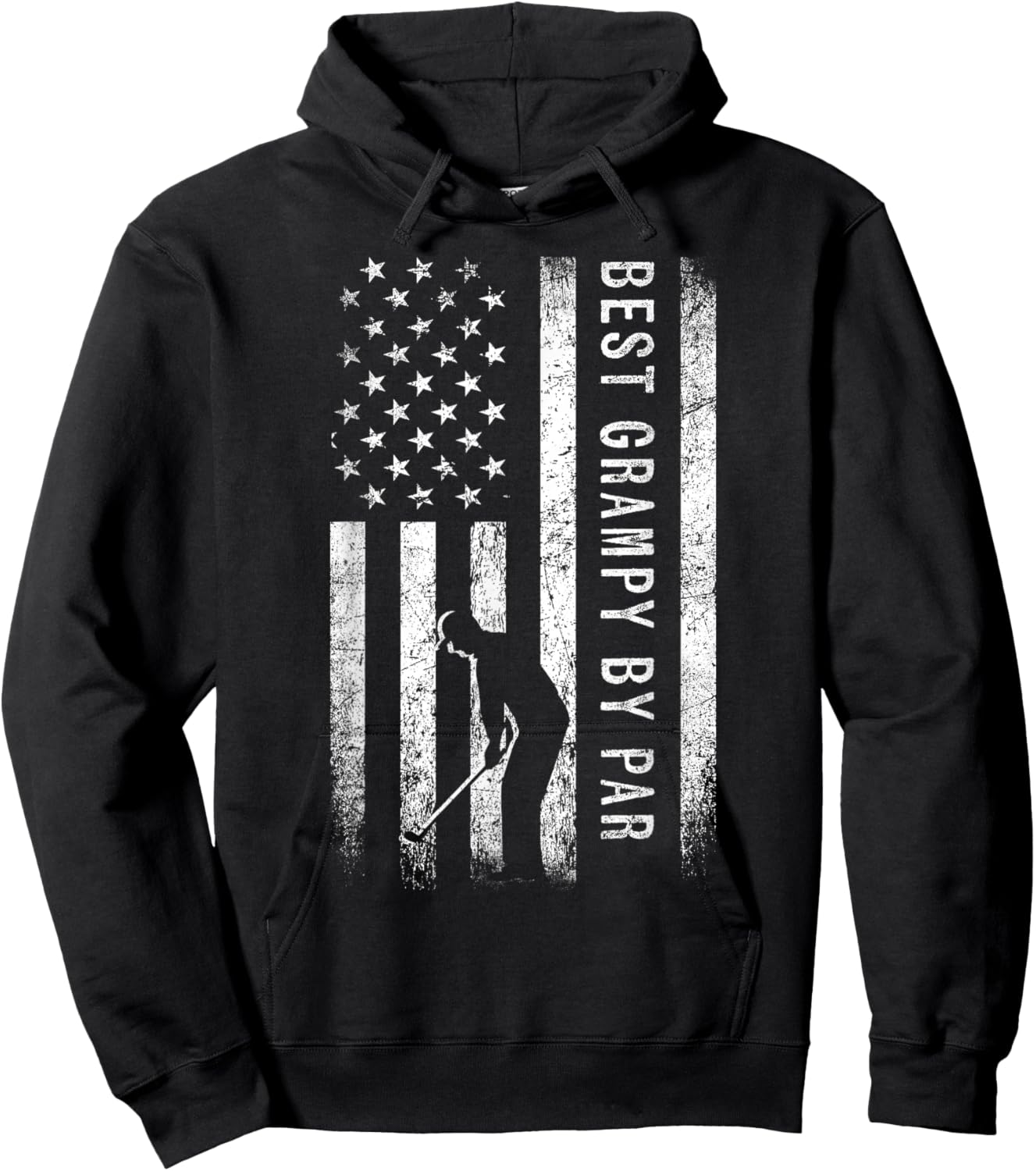 Best Grampy By Par Golfing Gifts Grampy Father's Day Golf Hoodie - Hoodie | Black