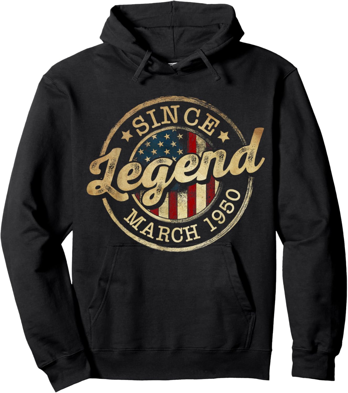 Legend Since March 1950 Vintage 76th Birthday Classic Hoodie - Hoodie | Black
