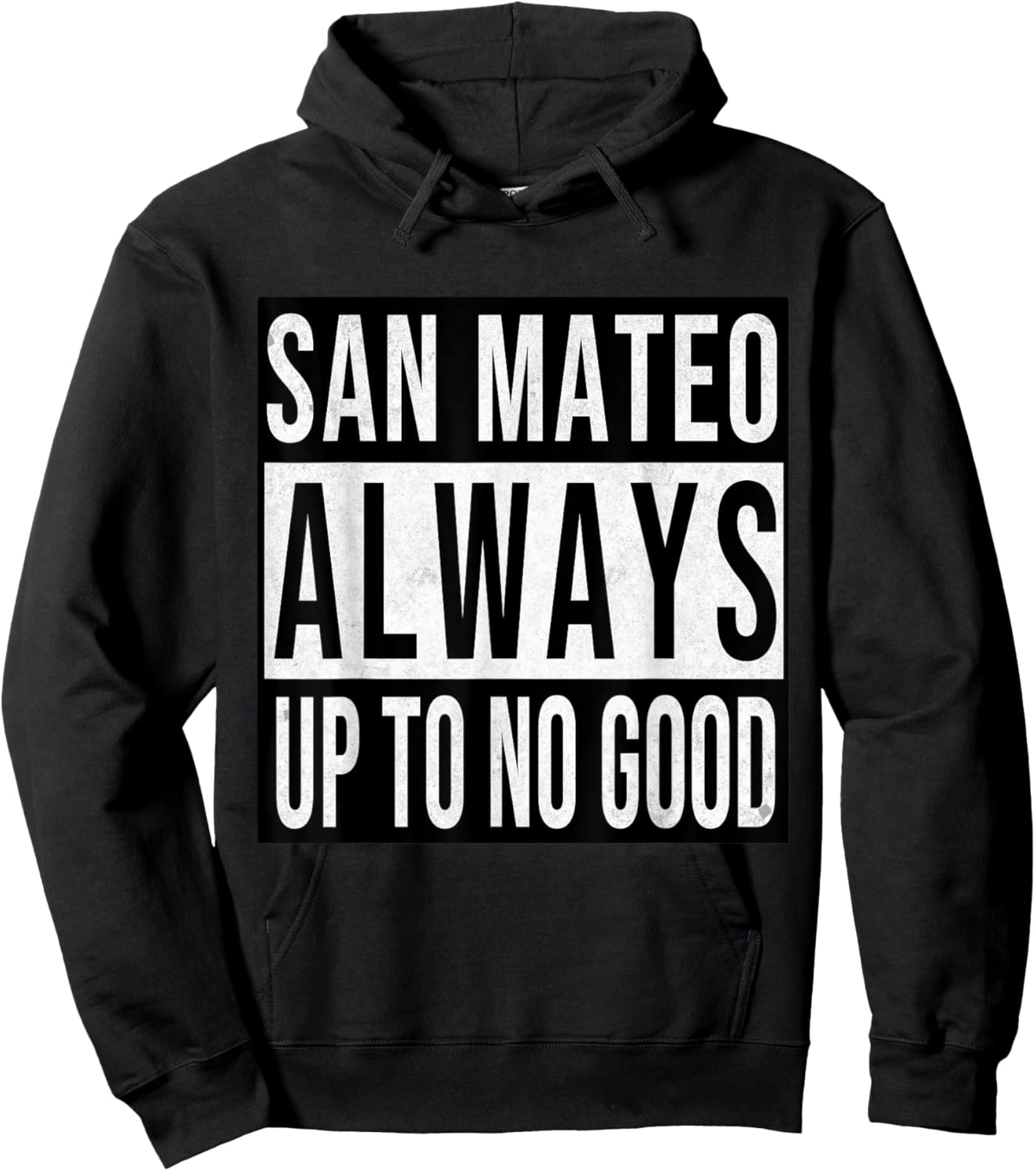 San Mateo Funny California Souvenir Vintage Hoodie - Hoodie | Black