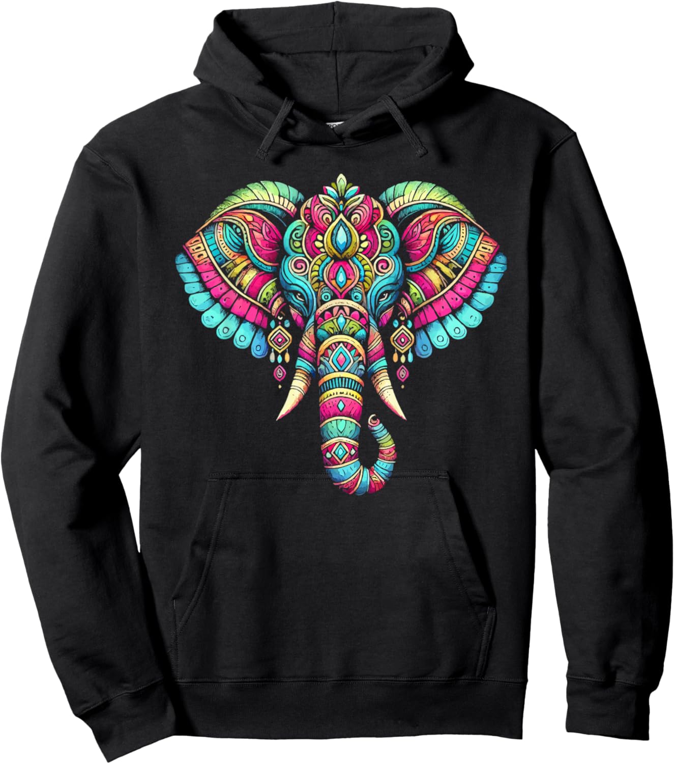 Ganesh Chaturthi Hindu Festival Elephant Lord Ganesha Hoodie - Hoodie | Black