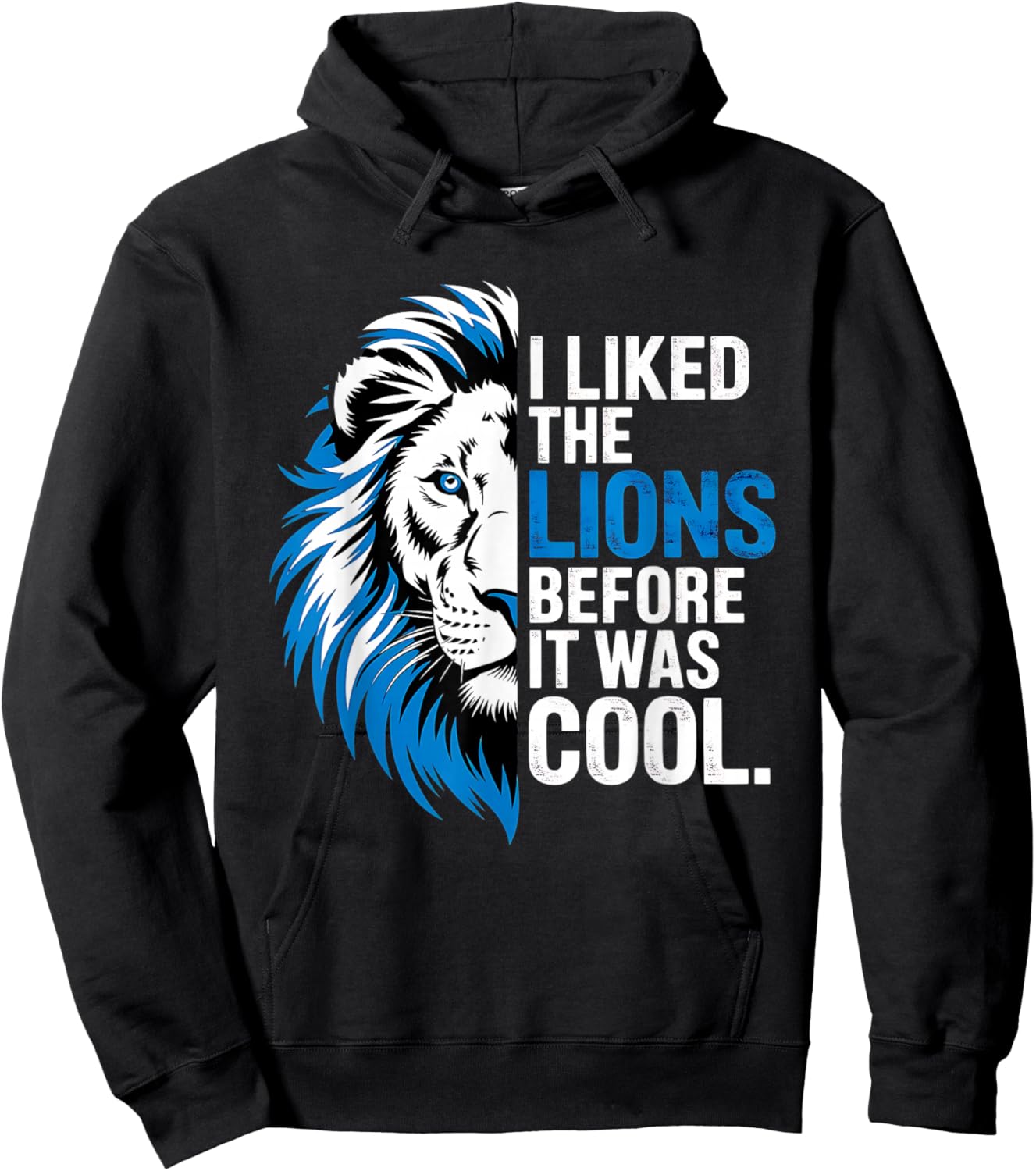 I Liked The Lions Before It Was Cool Hoodie - Hoodie | Black