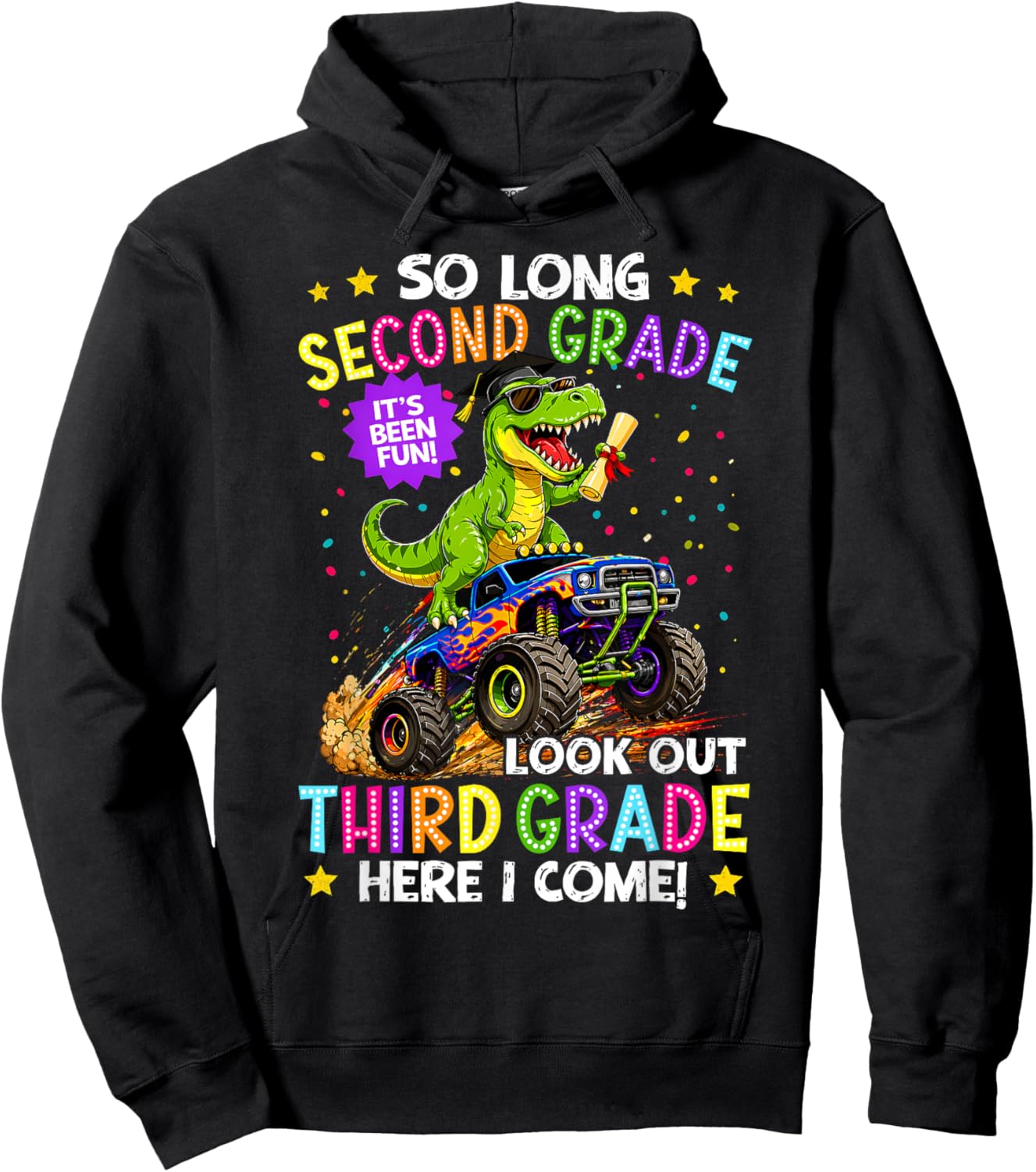 So Long 2nd Grade 3rd Grade Here I Come Graduation Boys Hoodie - Hoodie | Black