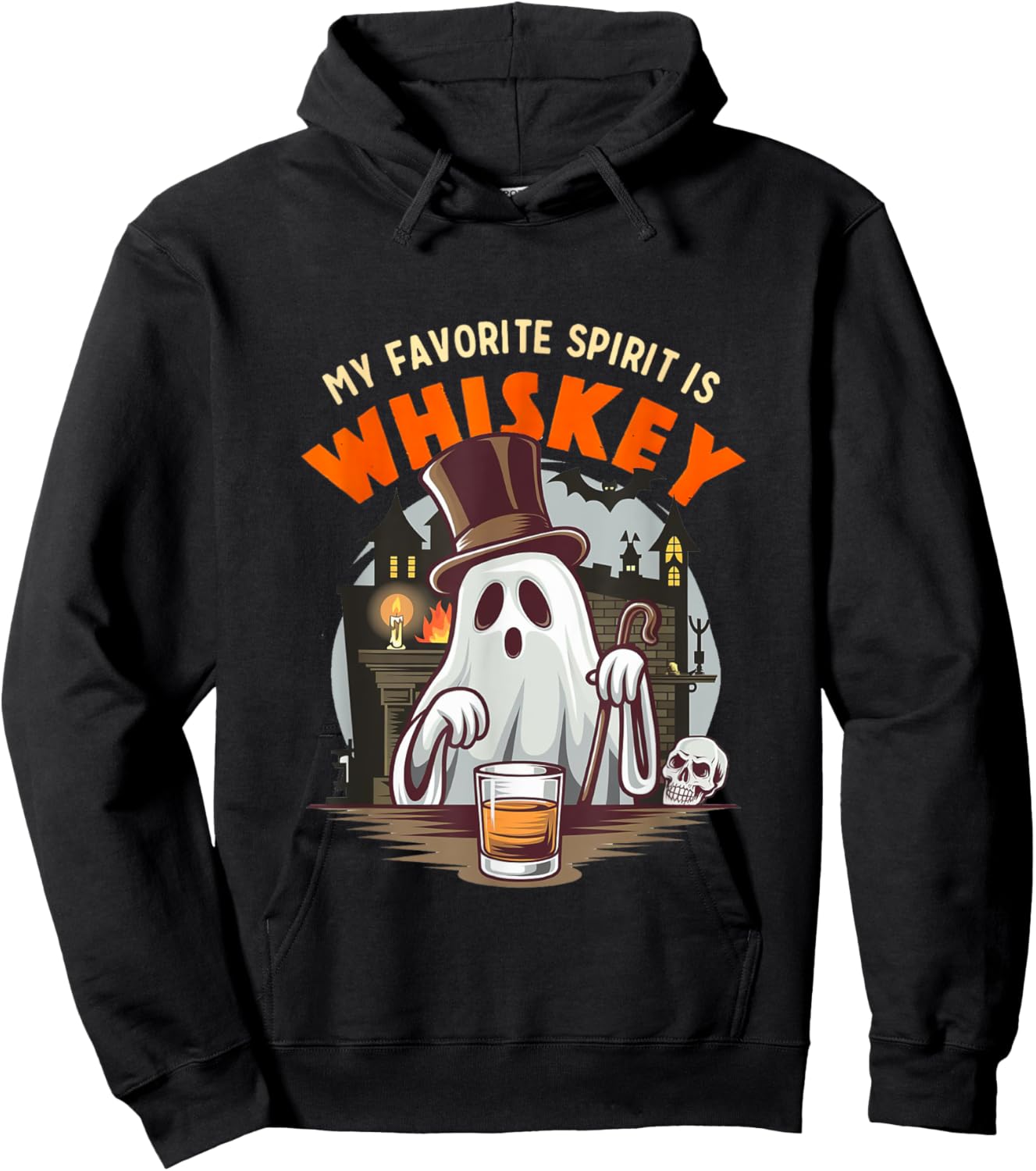 My Favorite Spirit is Whiskey Hoodie - Hoodie | Black