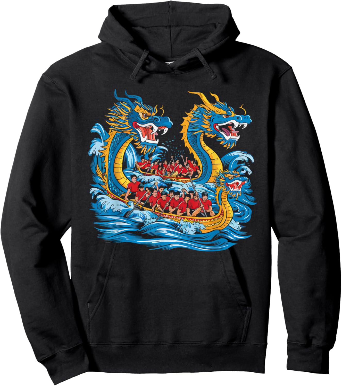 Dragon Boat Racing Paddler Dragonboating Dragonboat Hoodie - Hoodie | Black