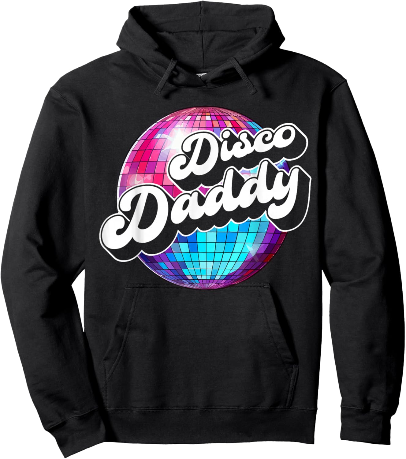 Disco Daddy 60's 70s Disco Dad Hoodie - Hoodie | Black