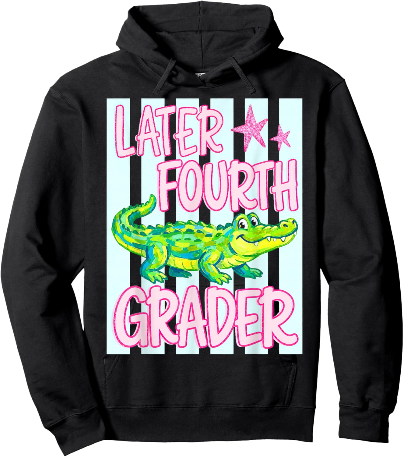 Later Fourth Grader, Last Day of School, See You Later Hoodie - Hoodie | Black