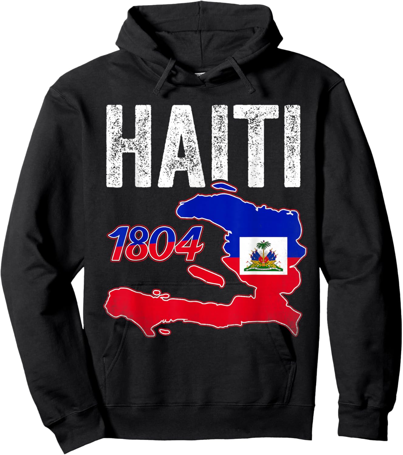 Haitian 1804 Flag Day Haiti Independence Day Men Women Kids Hoodie - Hoodie | Black