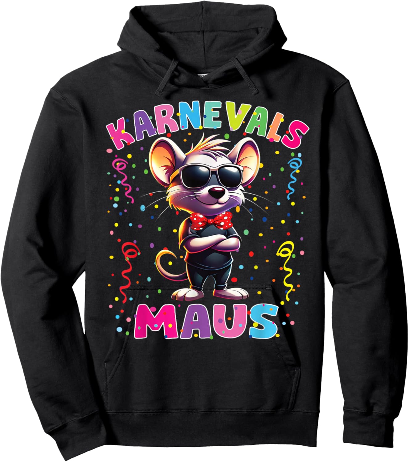 Carnival Mouse Girls' Carnival Costume Confetti Hoodie - Hoodie | Black