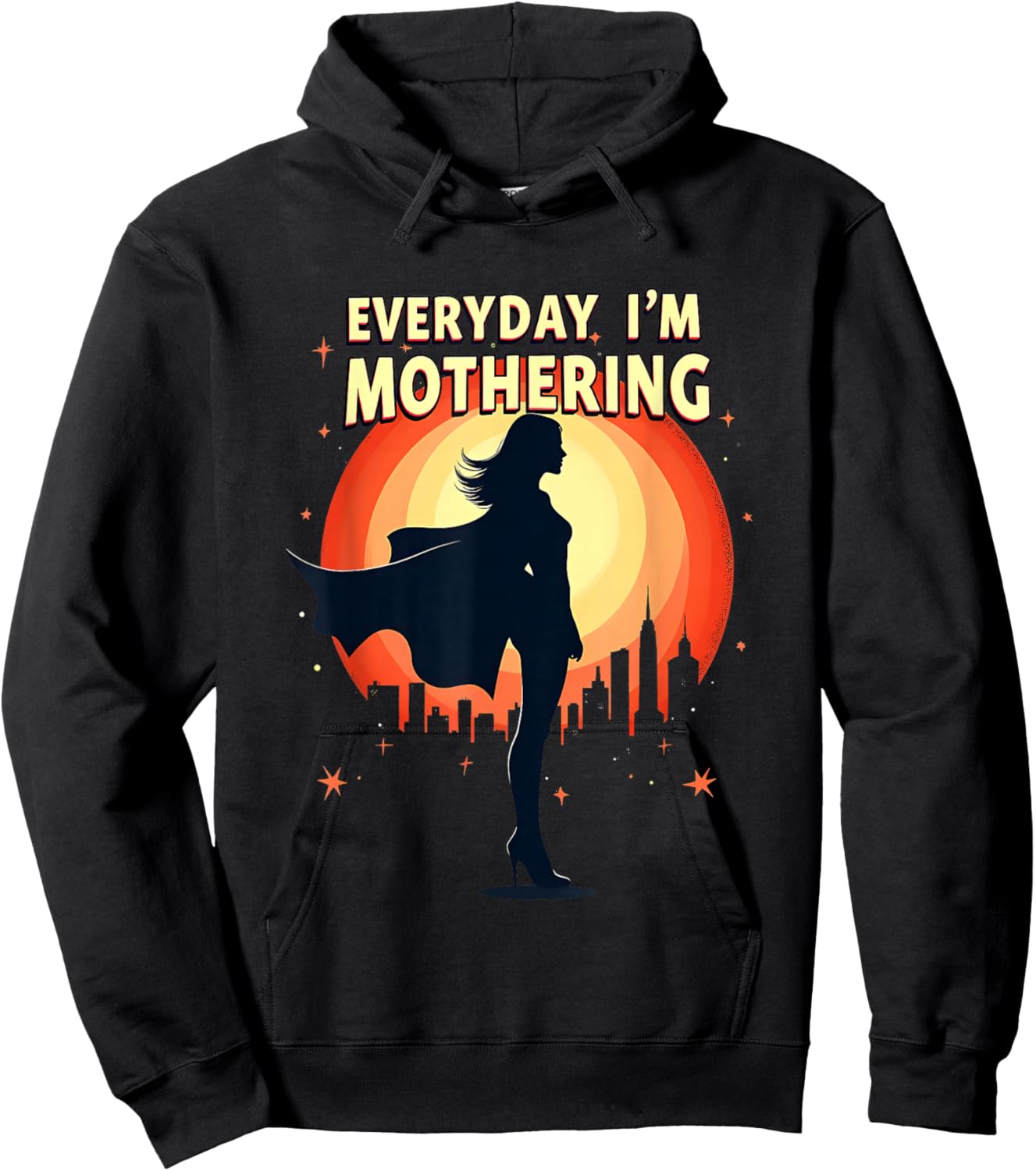 Mother's Day Gift Everyday I'm Mothering Hoodie - Hoodie | Black