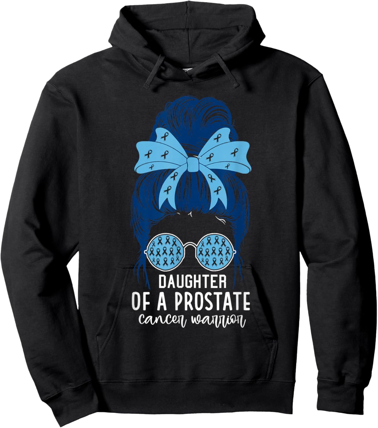 Daughter of a Prostate Cancer Warrior Hoodie - Hoodie | Black