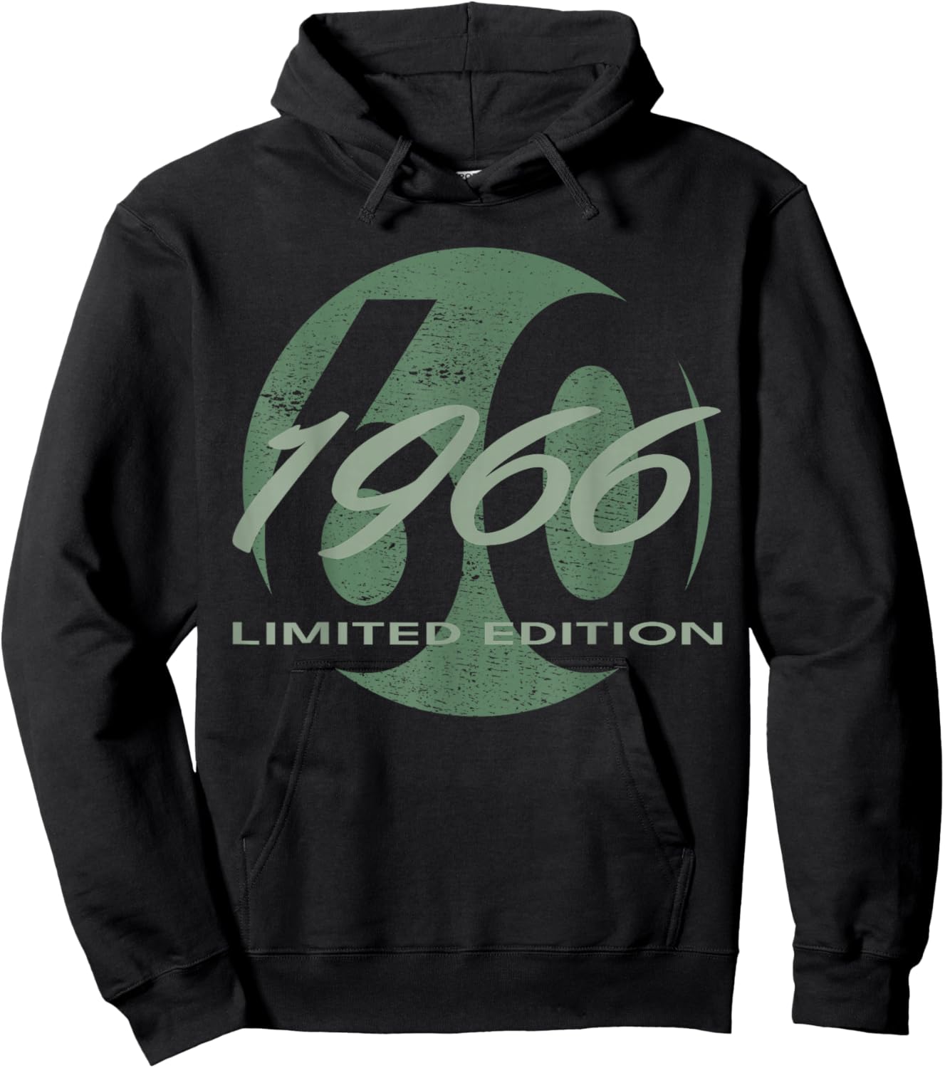 60th Birthday Man Woman 60 Years 1966 Funny Gift Hoodie - Hoodie | Black