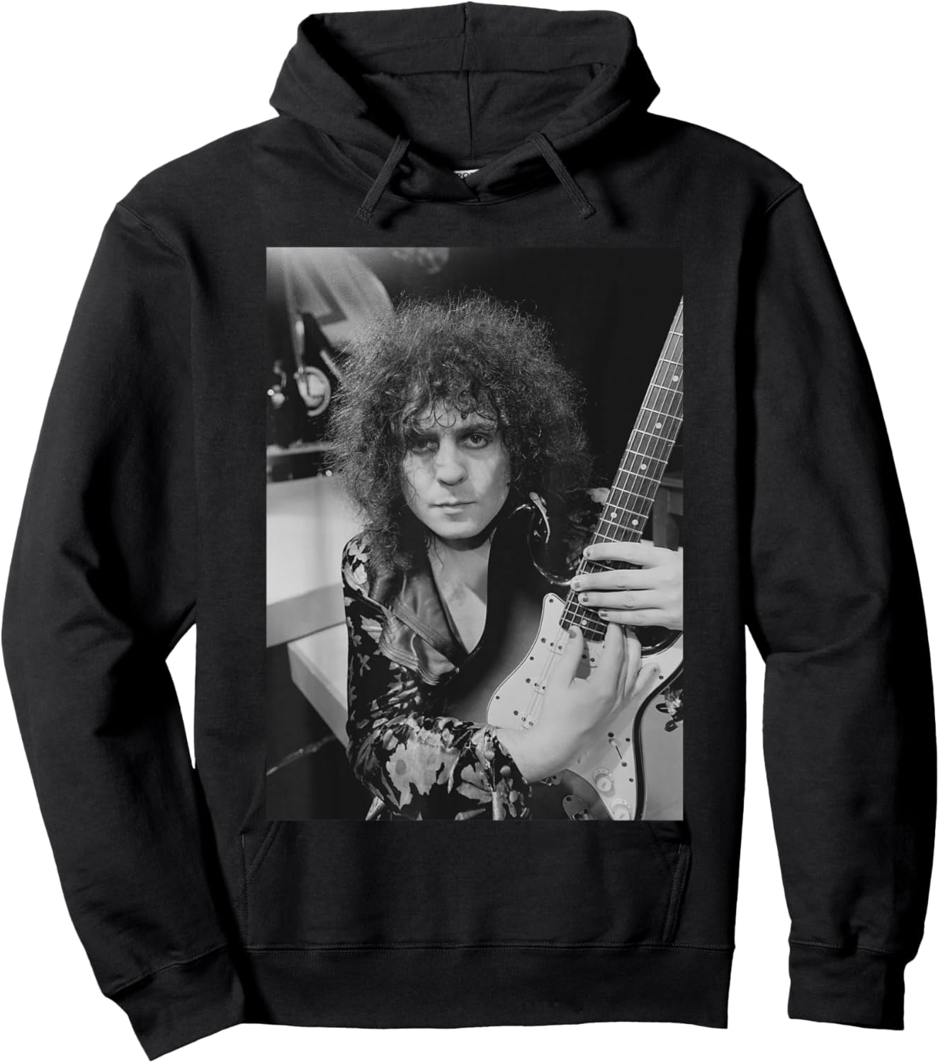 Marc Bolan T Rex On Stage for Rock On with 45 TV Show 1975 Hoodie - Hoodie | Black