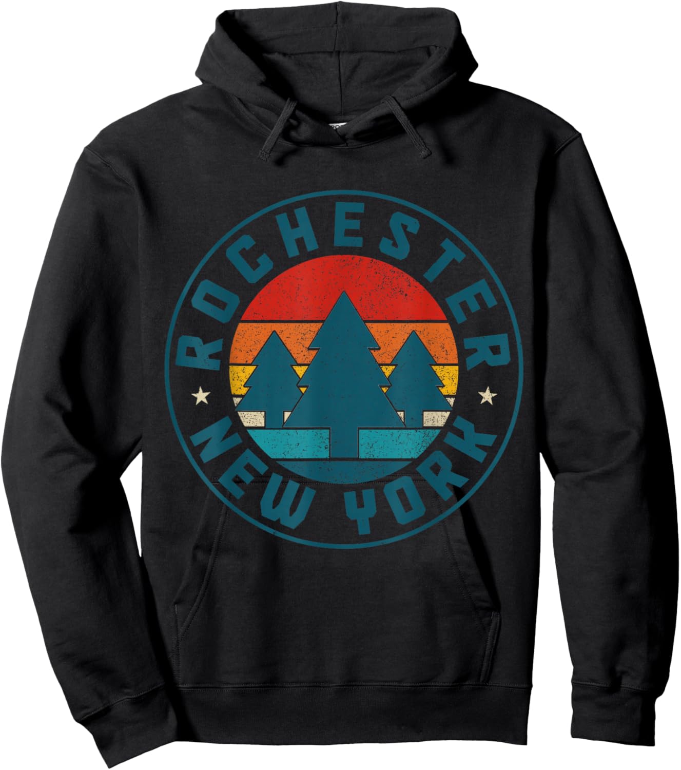 Rochester New York NY Pride Souvenirs Hoodie - Hoodie | Black