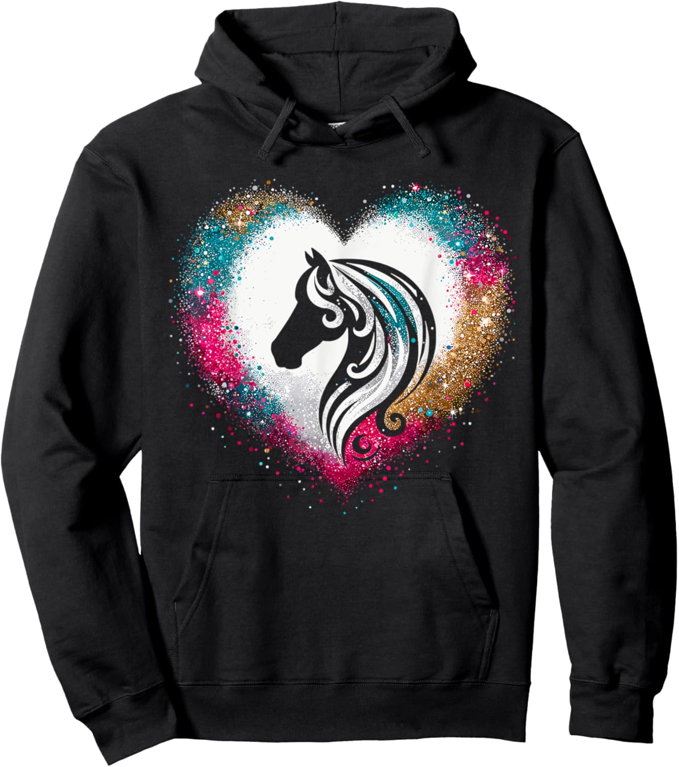 Horse lover Equestrian For Cowgirl Hoodie - Hoodie | Black