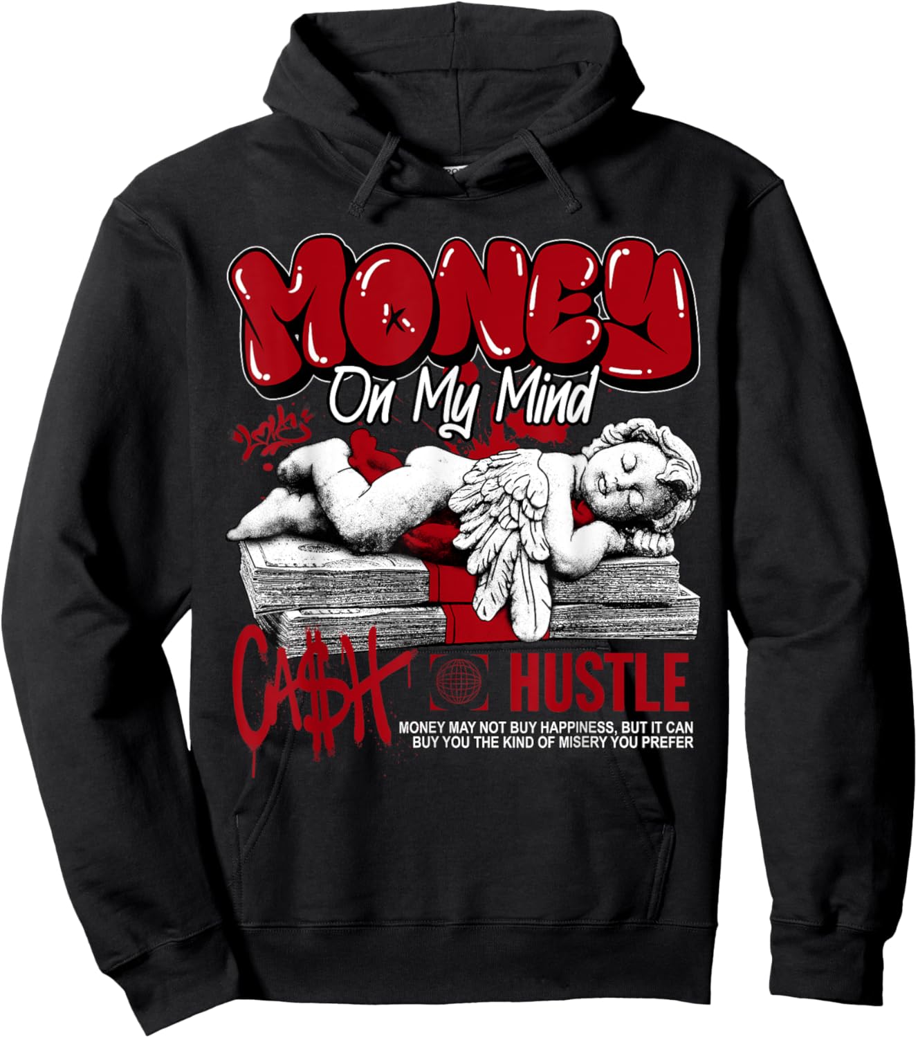 Money Cash Flu Game 12s Matching Women Hoodie - Hoodie | Black