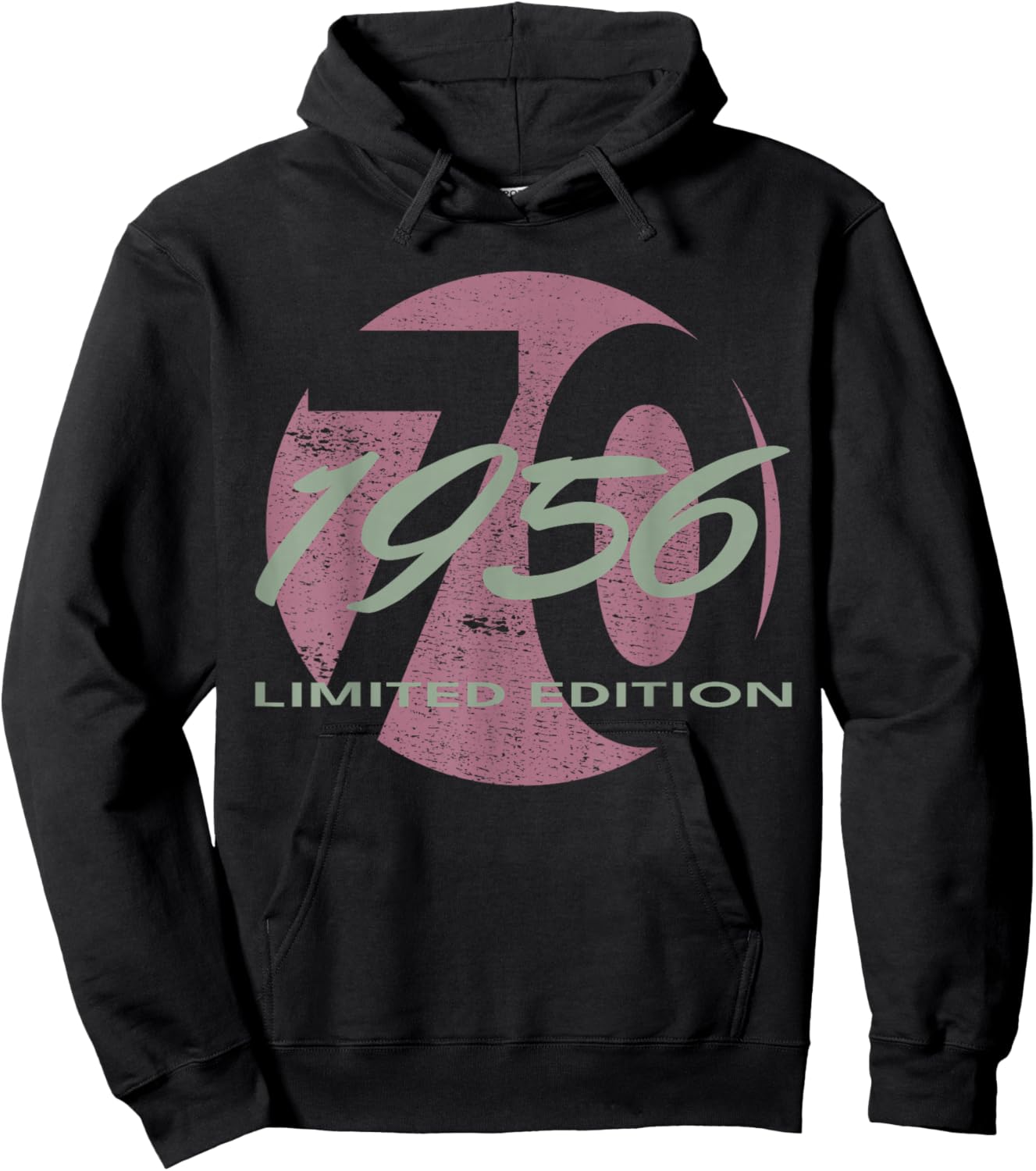 70. Geburtstag Mann Frau 70 Jahre 1956 Lustig Geschenk Hoodie - Hoodie | Black