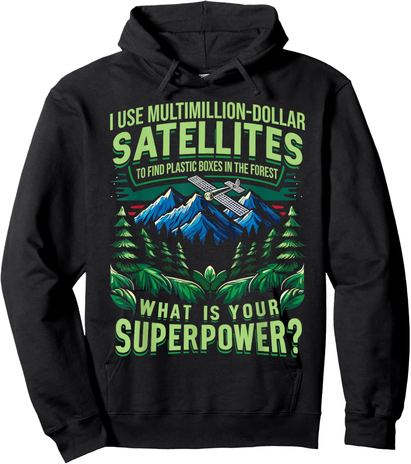 Cache Lover Treasure Hunting Geocache Enthusiasts Hiking Hoodie - Hoodie | Black