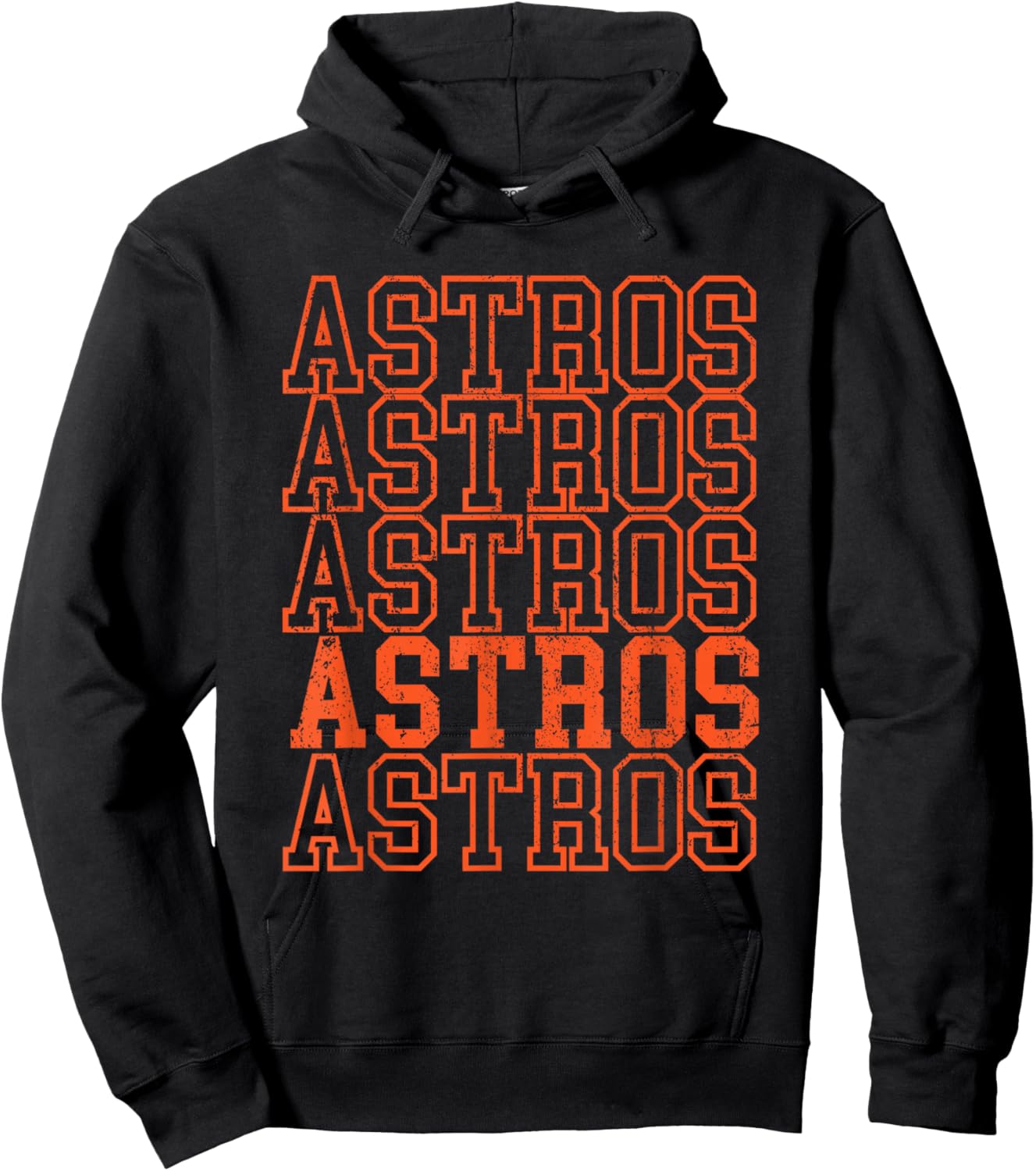 Vintage Astros Retro Style 70s-80s First Name Hoodie - Hoodie | Black