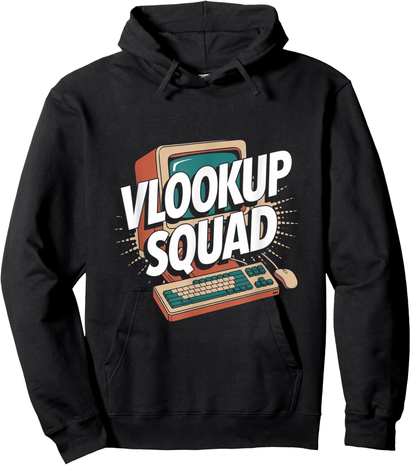 Funny Data Analytic Data Engineer Funny Data Analyst VLOOKUP Hoodie - Hoodie | Black