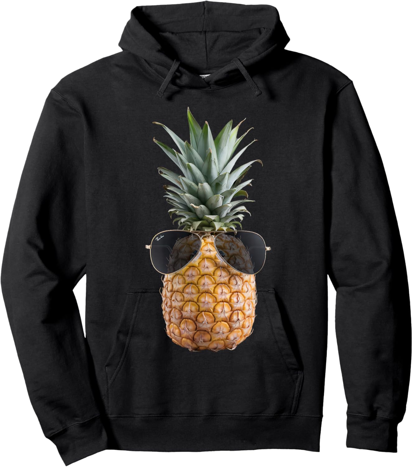 Pineapple with Sunglasses Funny Fruit Fruit Costume Hoodie - Hoodie | Black