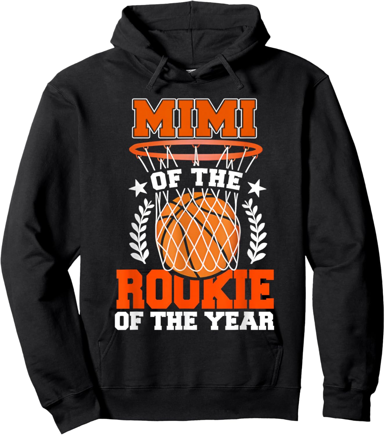 Mimi of Rookie 1st Basketball Bday Theme Matching Hoodie - Hoodie | Black