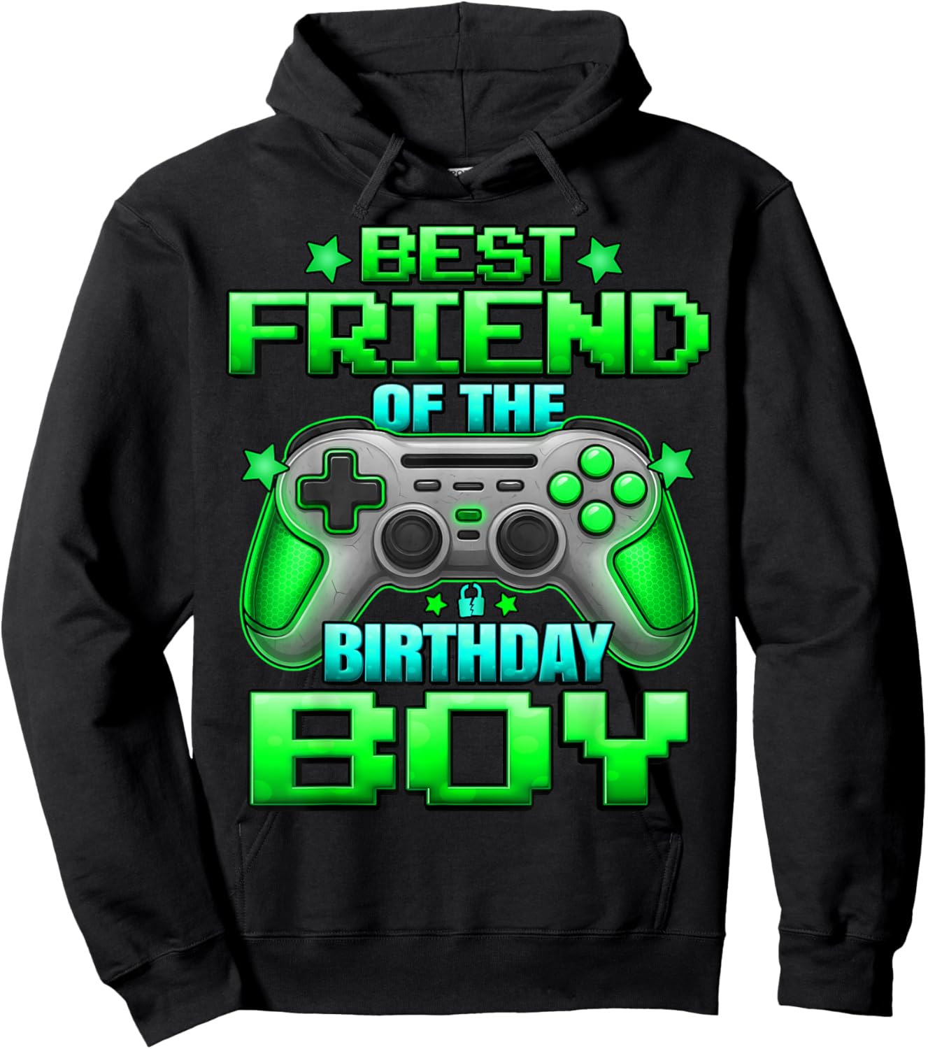 Best Friend of The Birthday Boy Matching Family Bestie Hoodie - Hoodie | Black