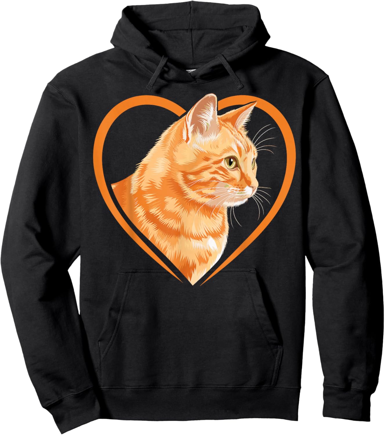 Orange Tabby Cat Orange Cat Hoodie - Hoodie | Black