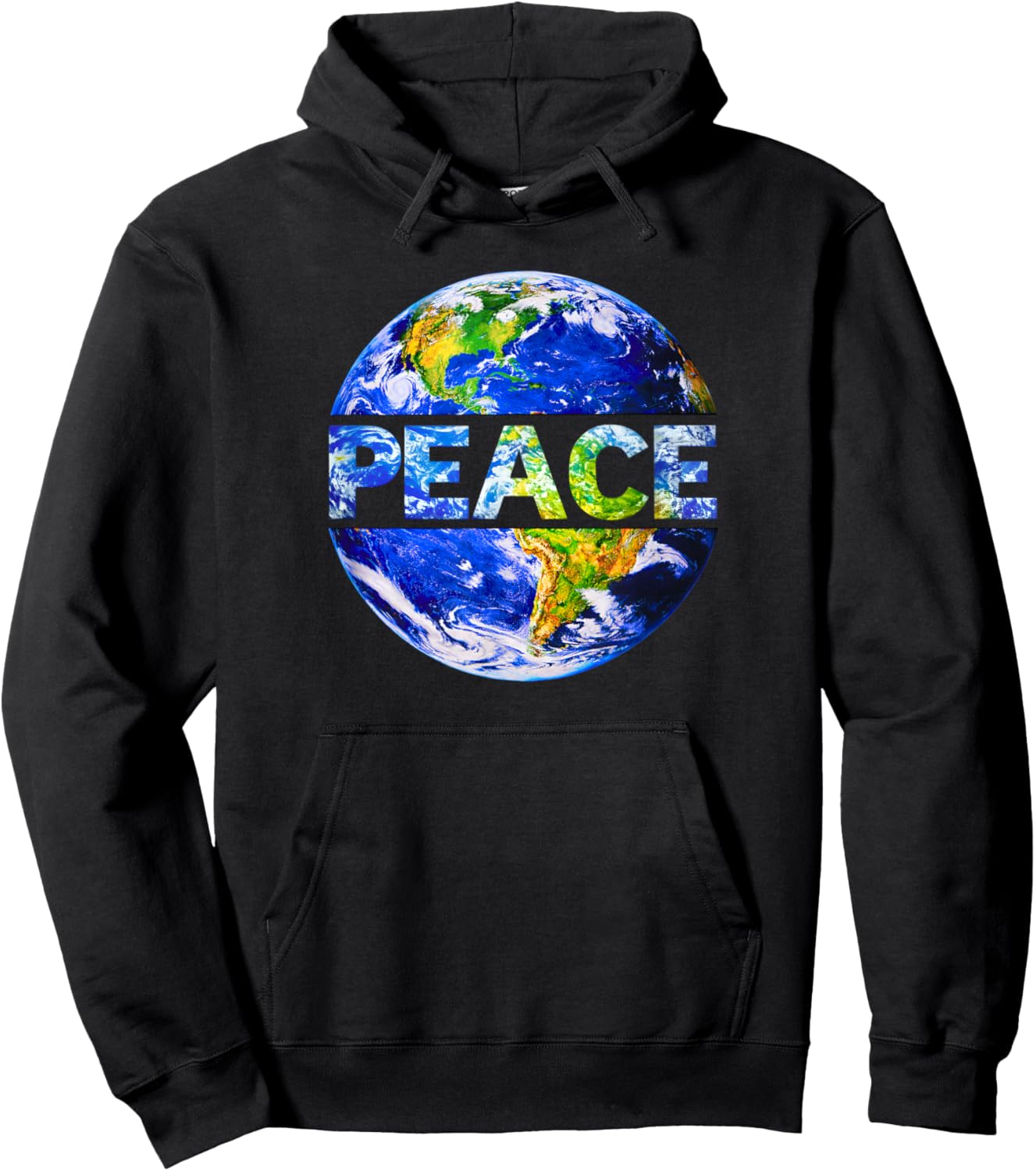 Peace Earth World Peace for Unity Love Humanity Hoodie - Hoodie | Black