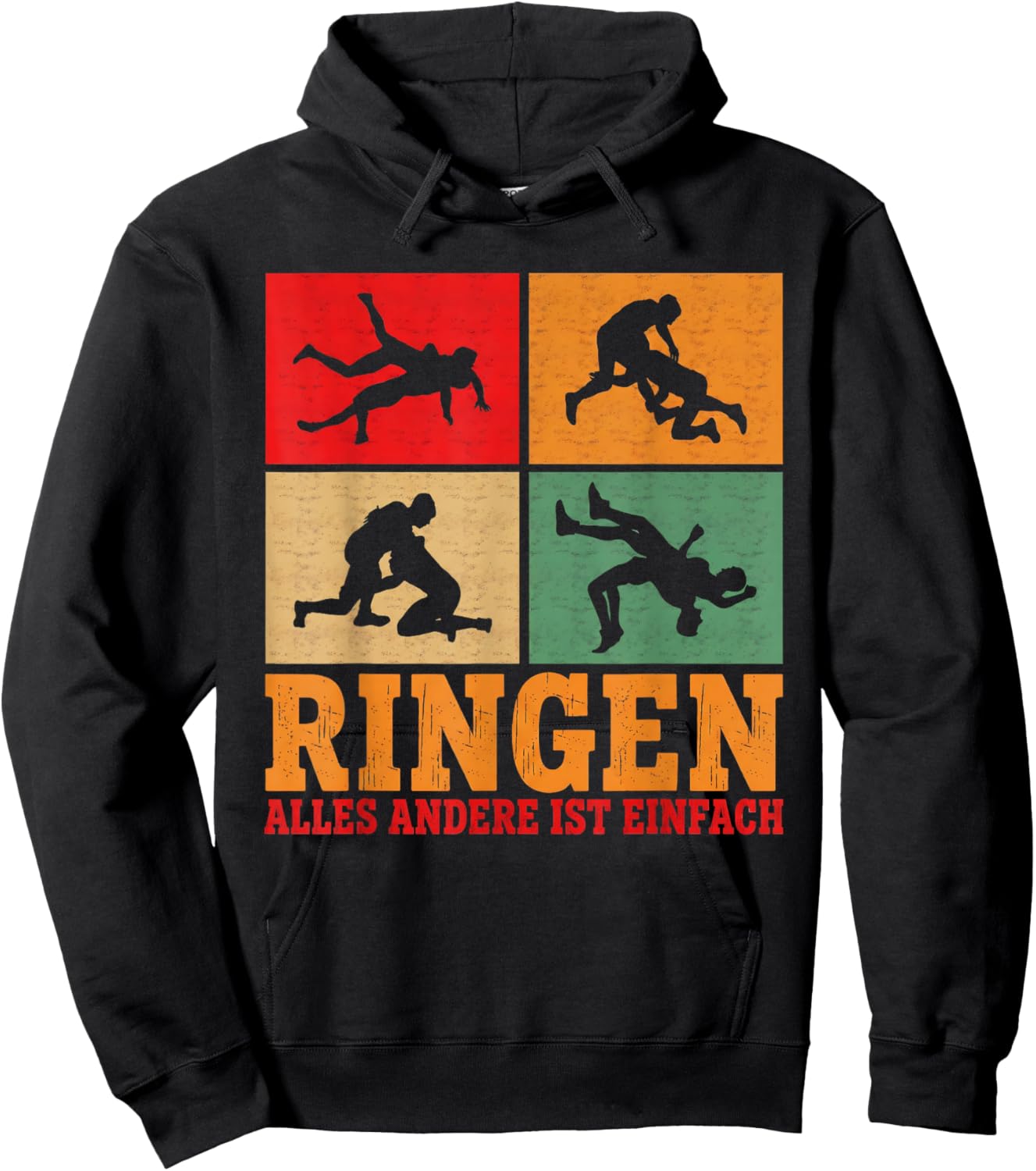 Ringen Mehr als Sport Ringerjersey Funny Wrestling Hoodie - Hoodie | Black