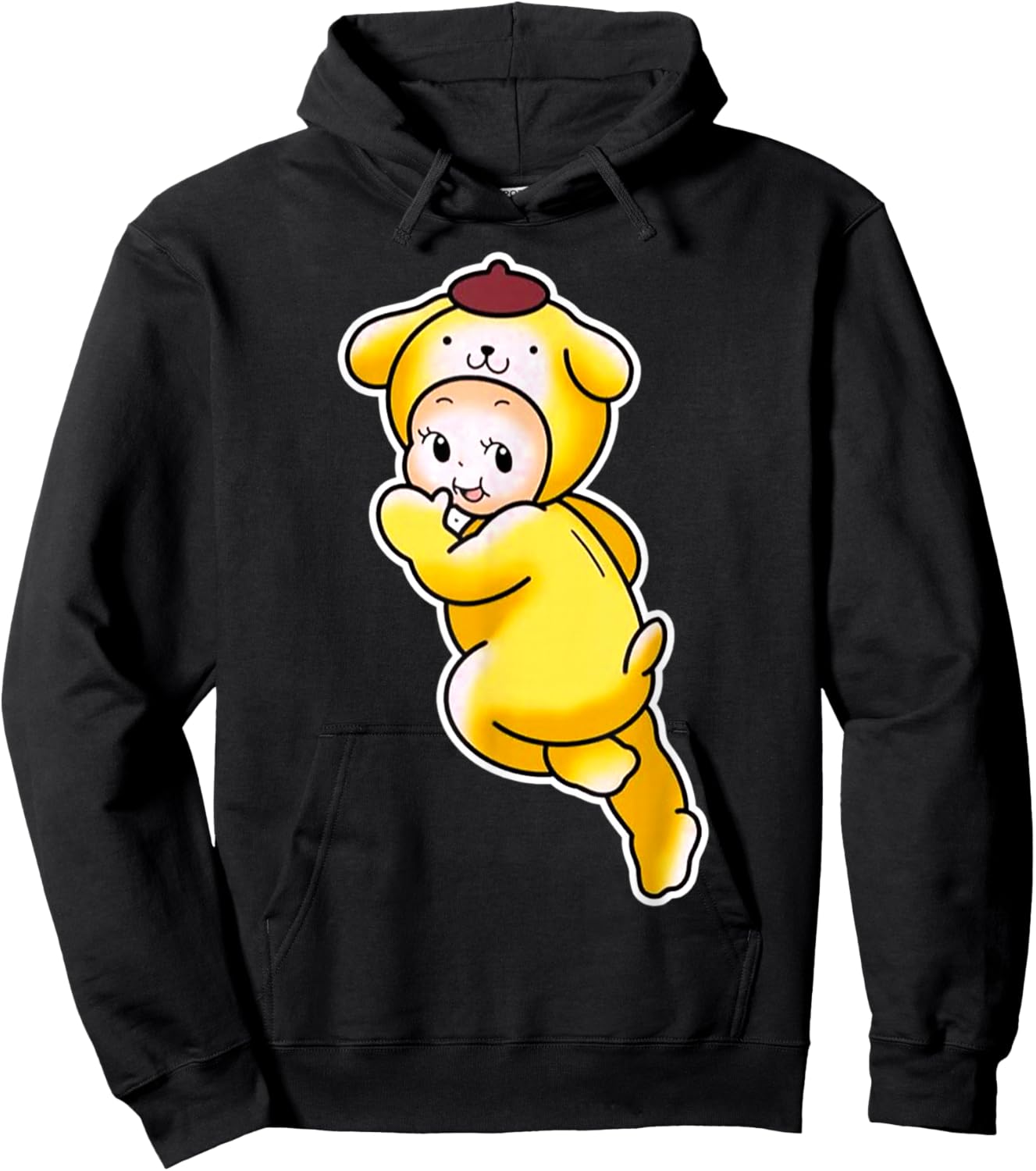 Kewpie Baby Puppy Hoodie - Hoodie | Black