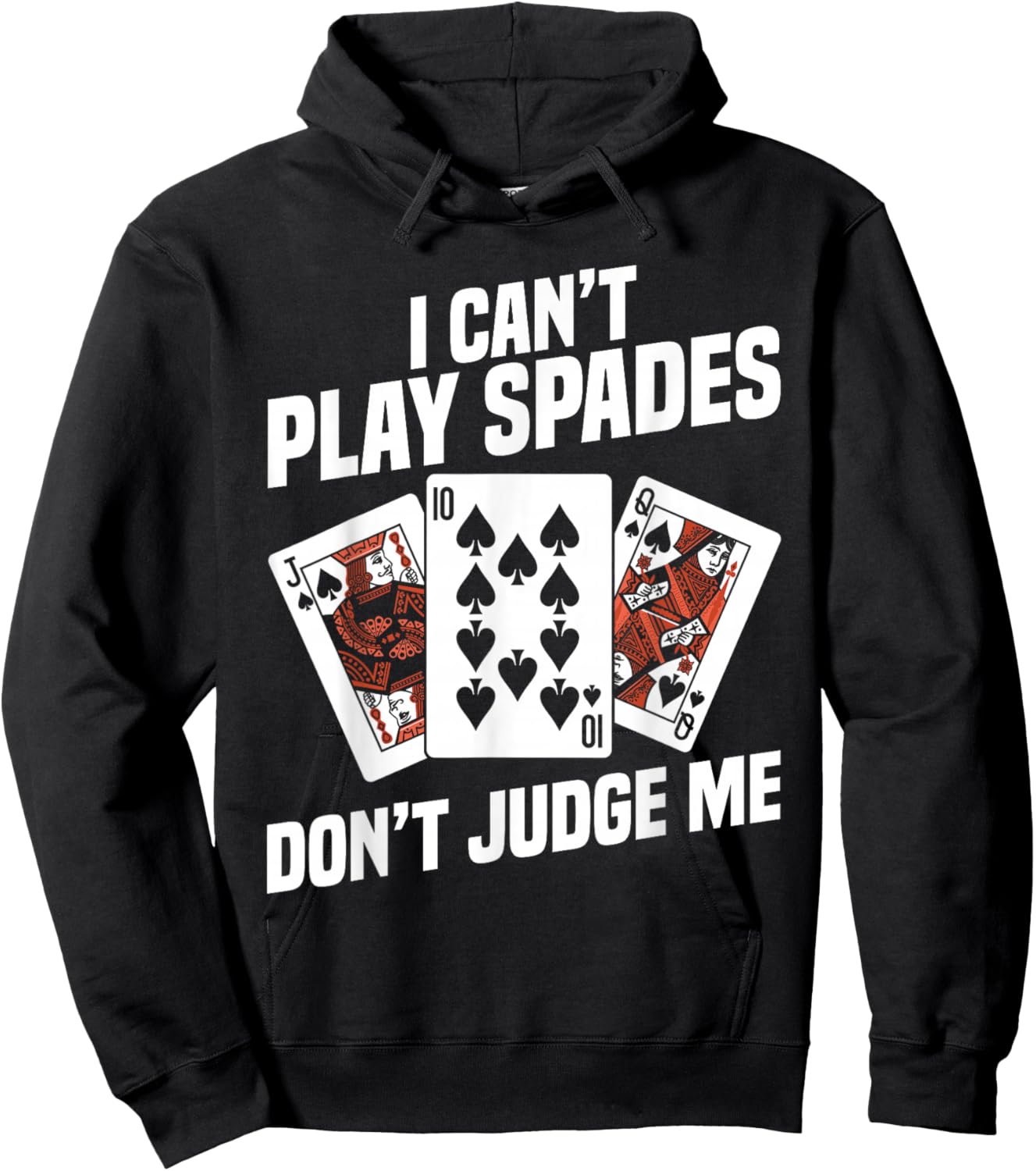 Spades Card Game | Playing Cards Hoodie - Hoodie | Black